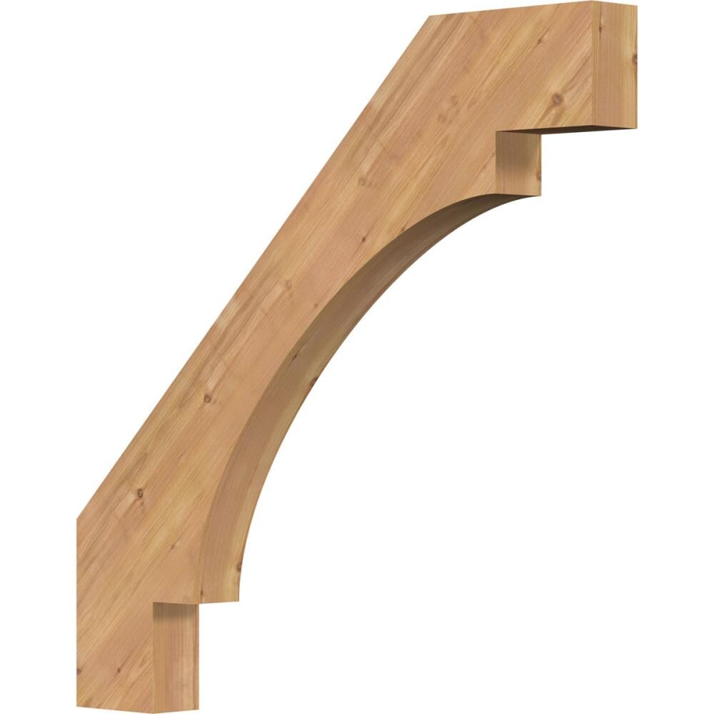 Ekena Millwork BRC04X36X36MRC00SWR 3-1/2-in x 36-in x 36-in Western Red Cedar Wood Merced Smooth Knee Brace