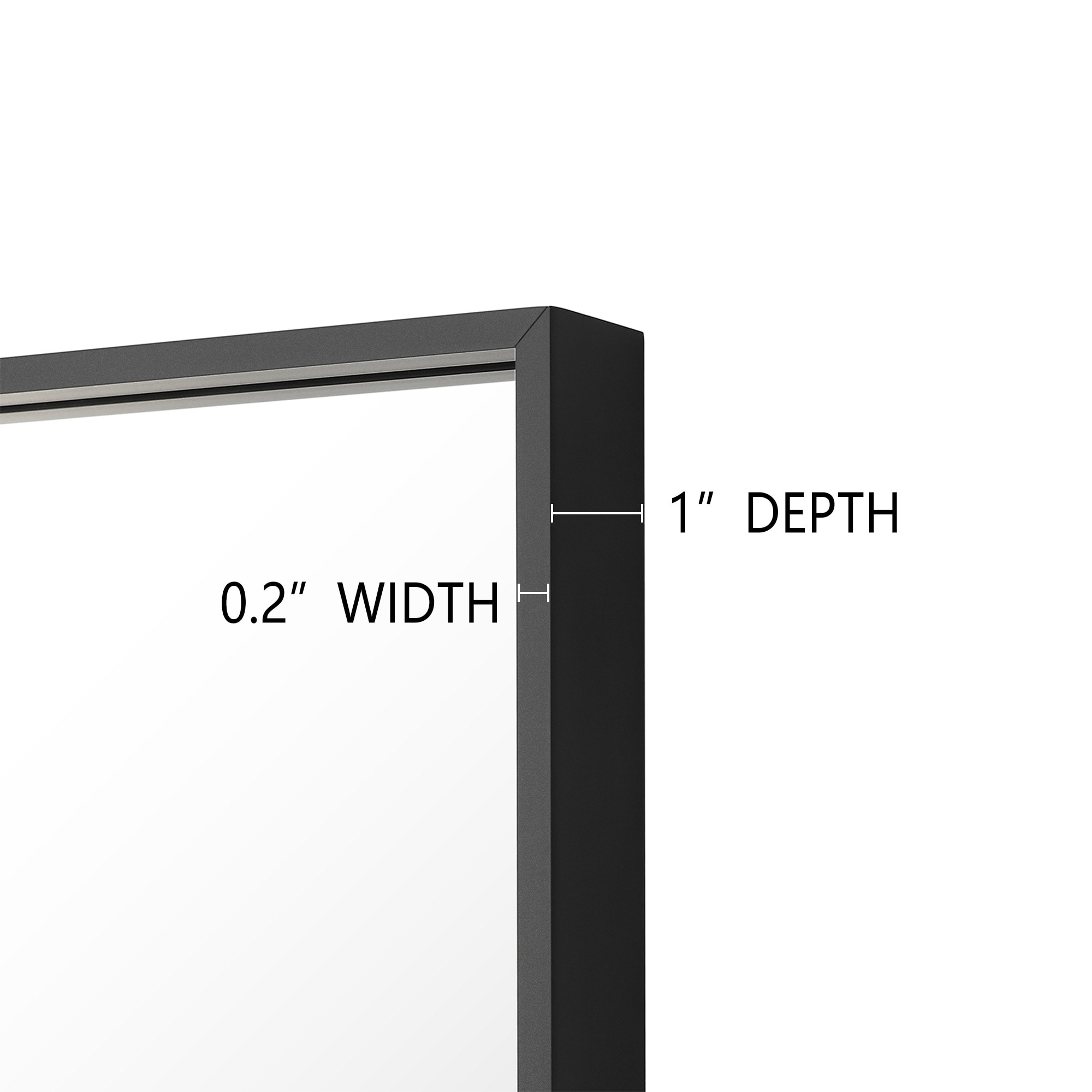 GETLEDEL MR-2527BK Framed-Bath-Mirrors - View #3