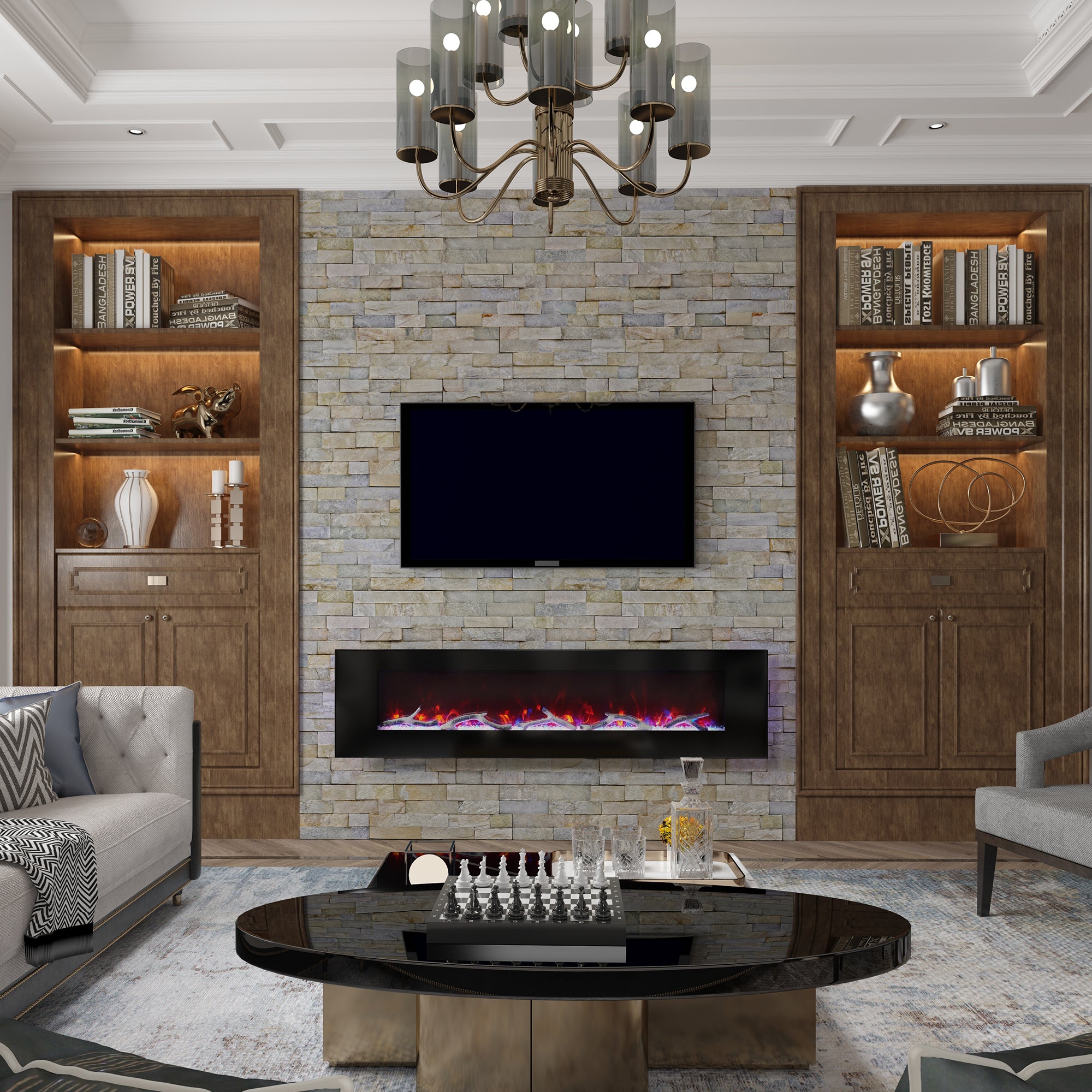 Boyel Living BL-ZHX-BS-72 Electric-Fireplaces - View #3