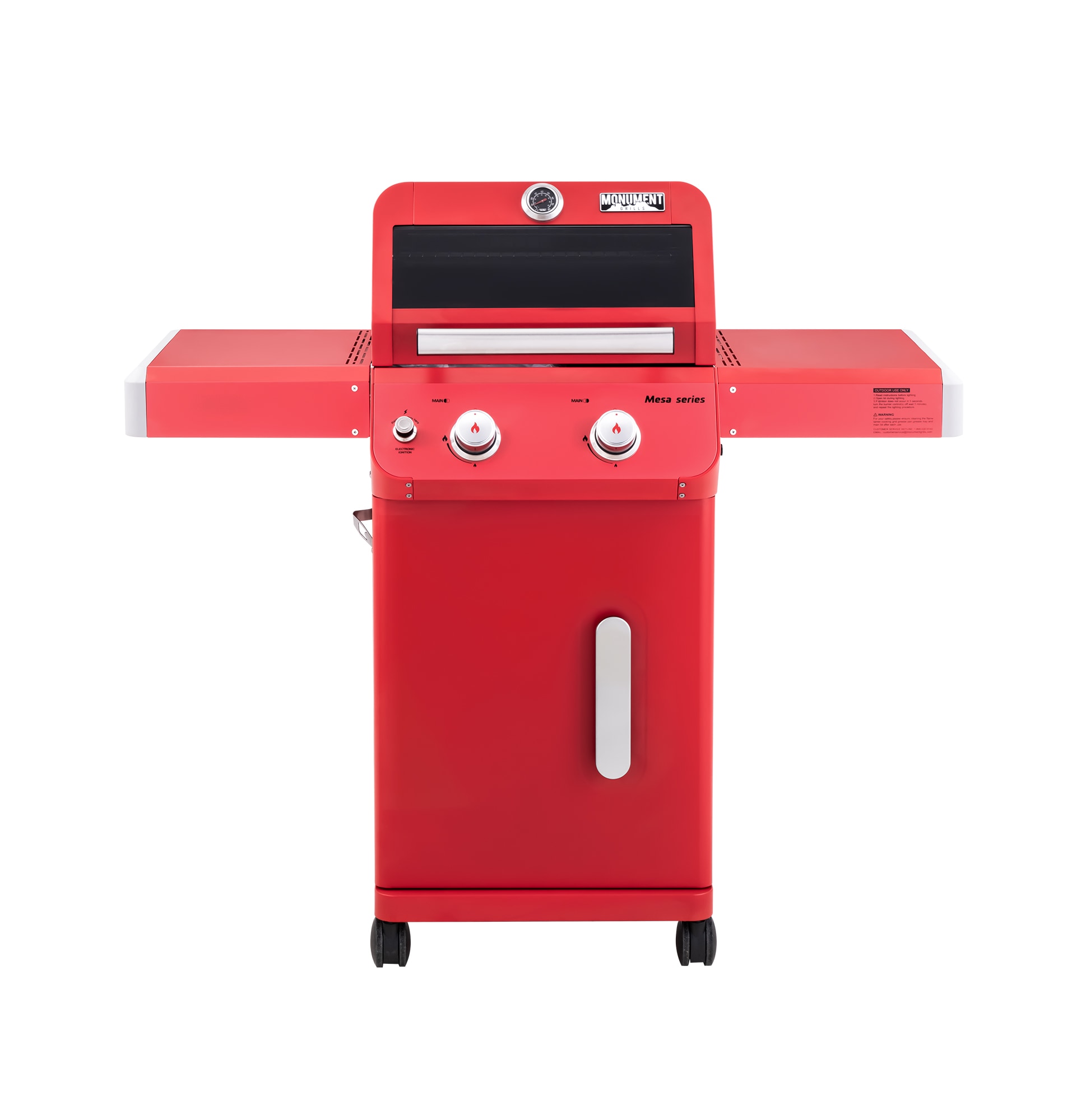 Monument Mesa Red 2-Burner Liquid Propane Gas Grill M200R Sansujyuku sansujyuku.com