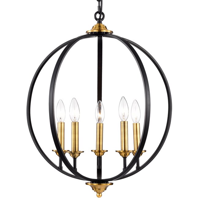 C Cattleya 5 Light Black And Gold, Home Depot Chandelier Candle Covers