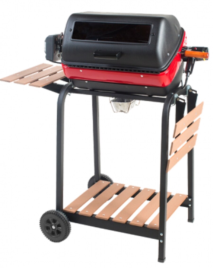 Easy Street 9329W9.181 Satin Black and Red Electric Grill