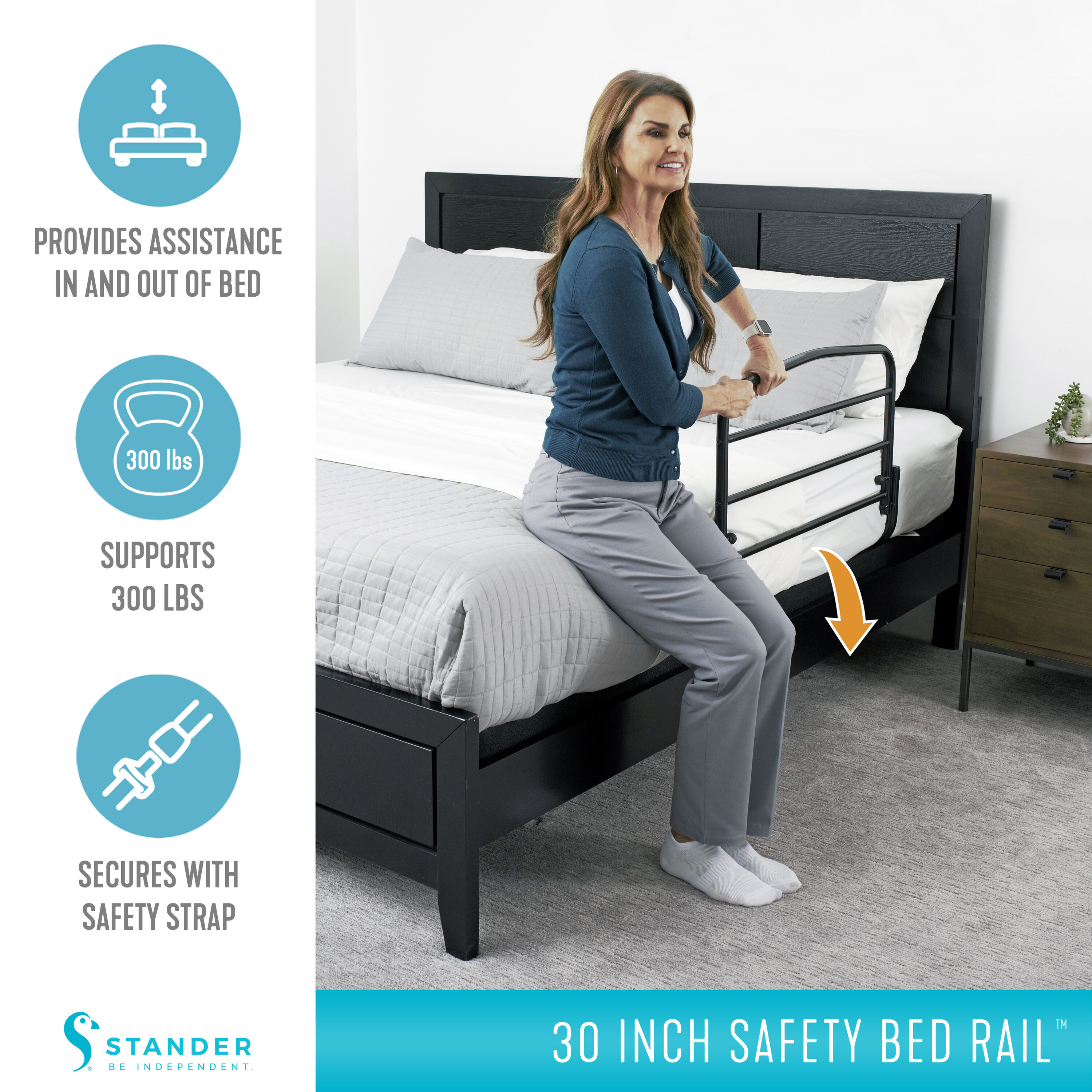 Stander 8050 Bed-Rails - View #4