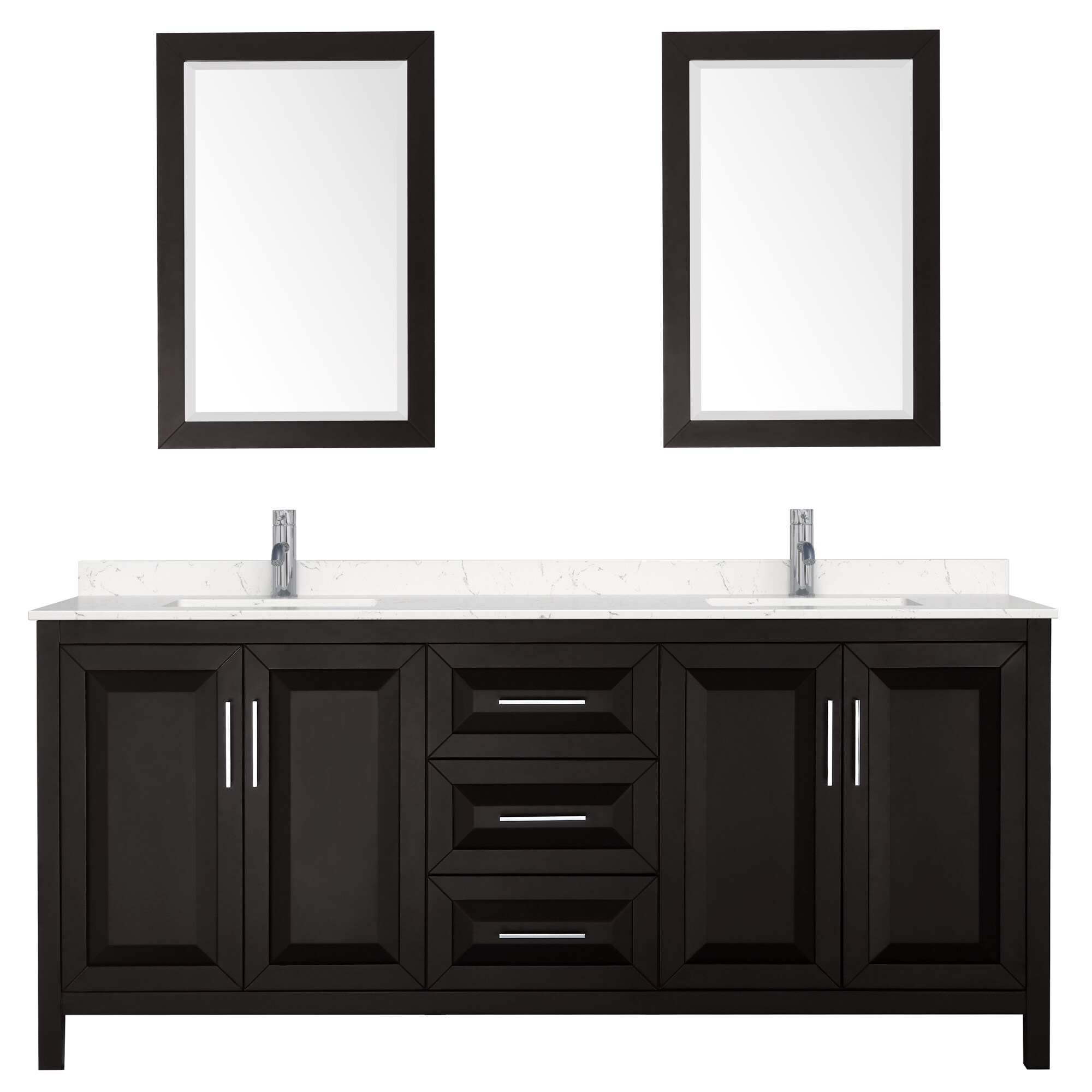Wyndham Collection WCV252580DDEC2UNSM24 Bath-Vanity-Combo - View #3