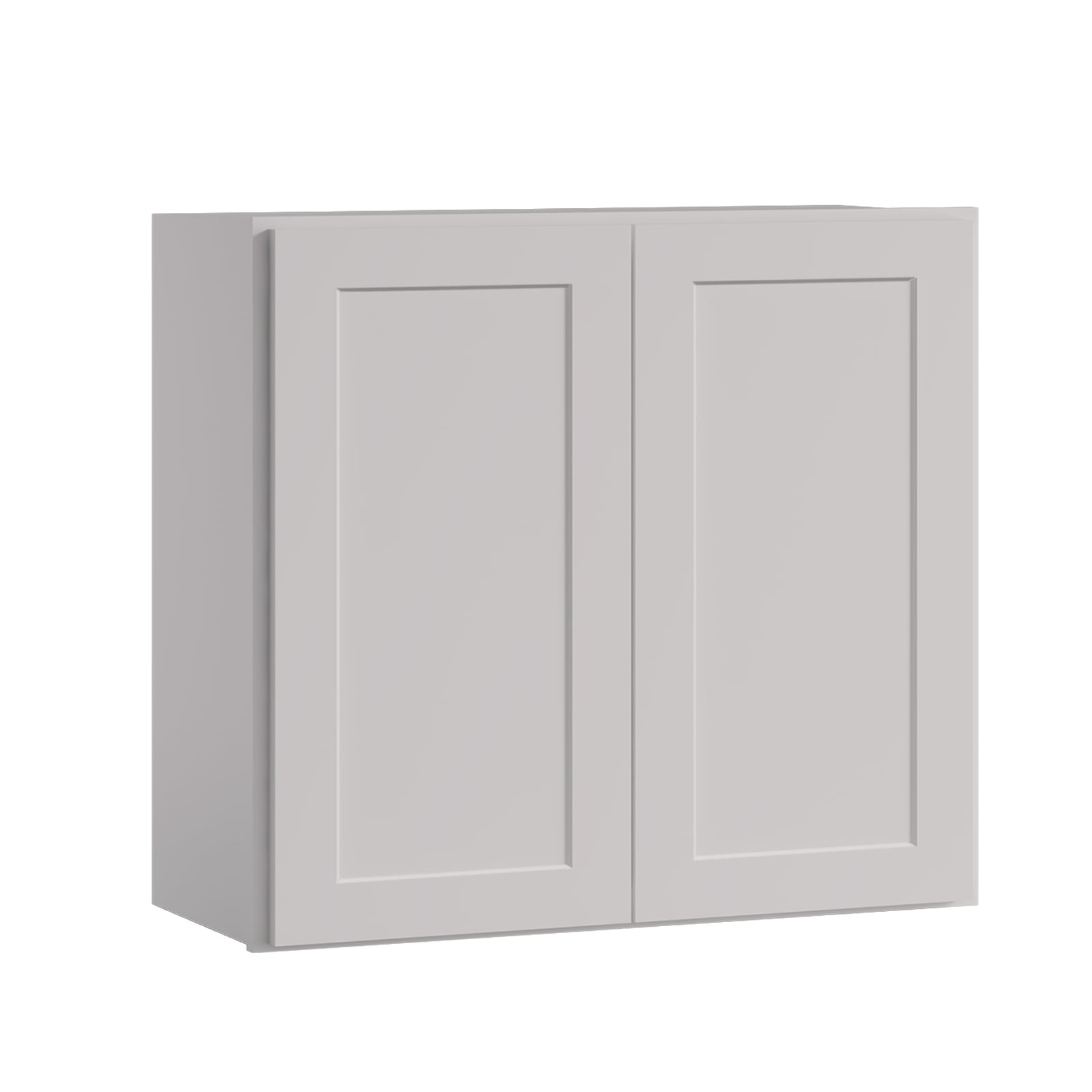 LOVMOR 33-in W x 12-in D x 30-in H in Shaker Dove Plywood Ready to Assemble Wall Kitchen Cabinet with Doors and Shelves #SD-W3330-LOWES