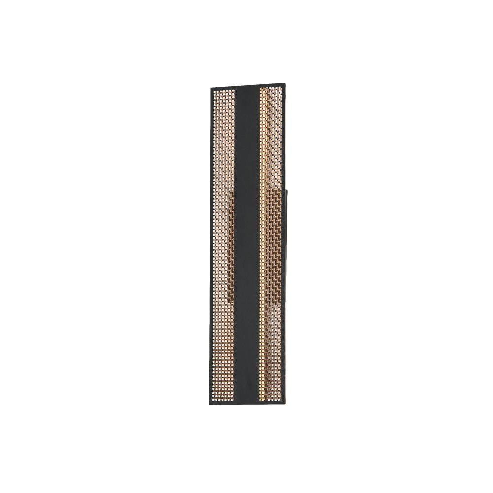 ET2 Interlace 2 - Light Black And Aged Copper - LED Aluminum And Steel Outdoor Wall Light