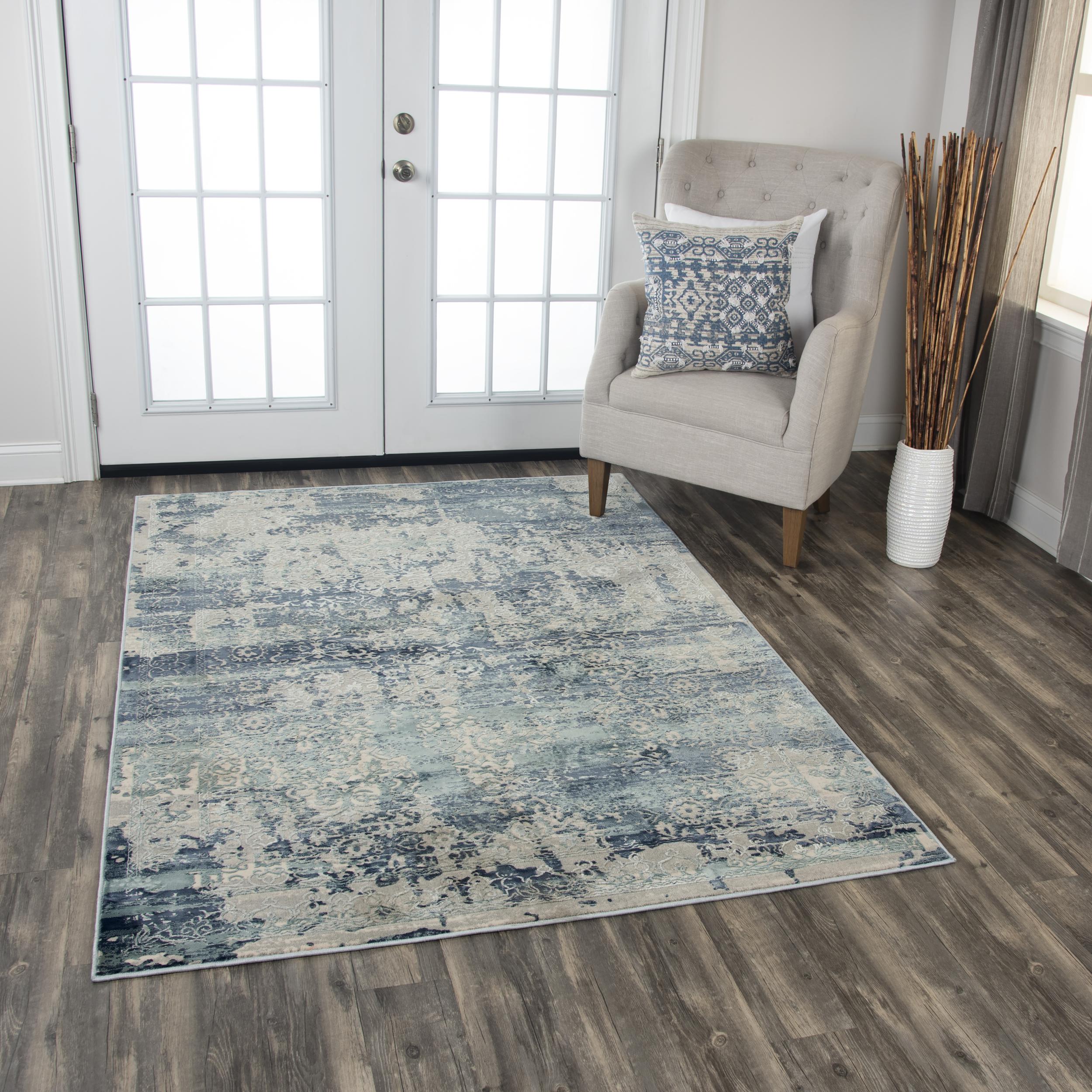 Alora Decor GLOGM100533893156 Glamour 3 X 5 (ft) Gray Indoor Abstract Mid-century Modern Area Rug