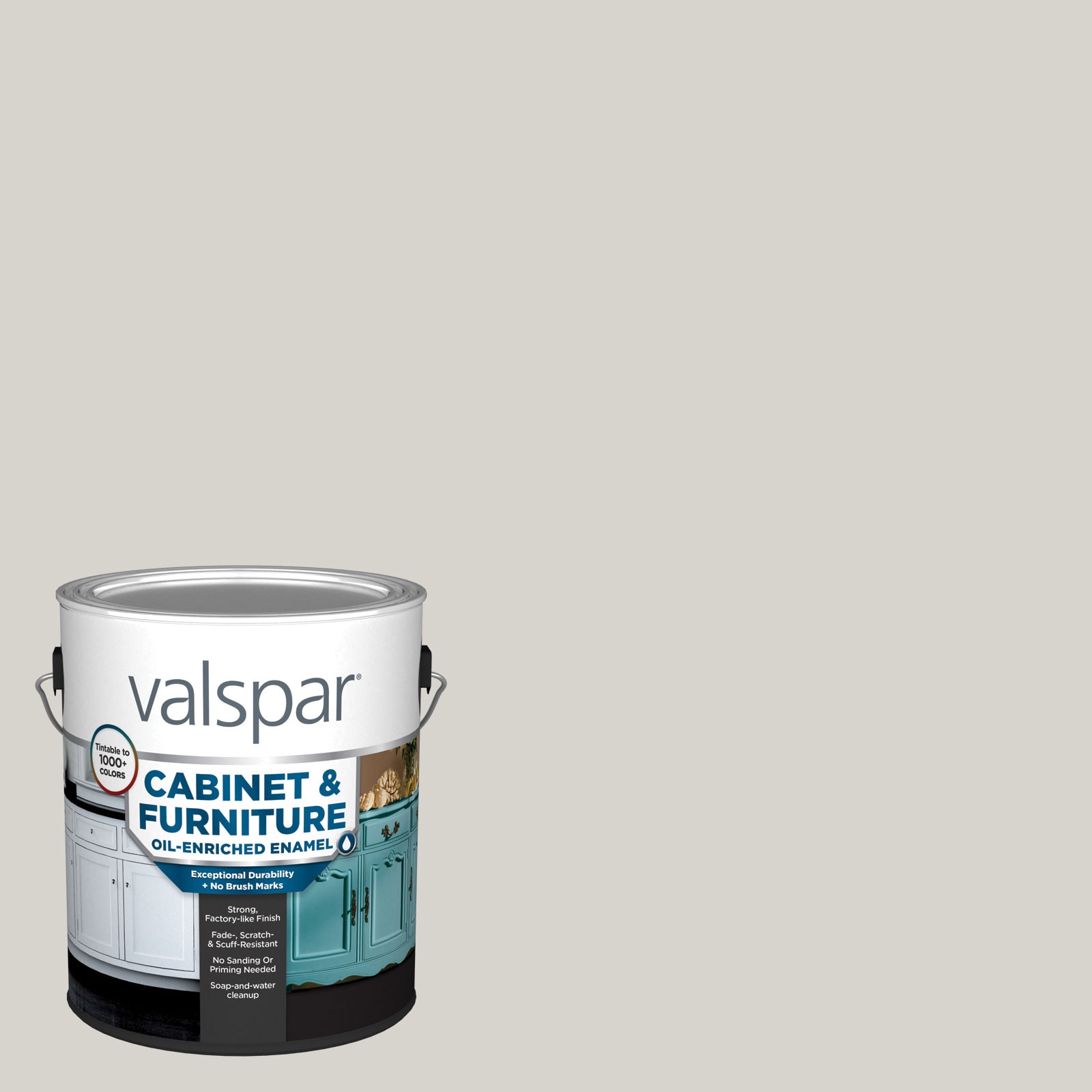 Valspar Satin Crushed Ice Sw7647 Cabinet Furniture Paint Enamel 1 Gallon In The Cabinet Furniture Paint Department At Lowes Com