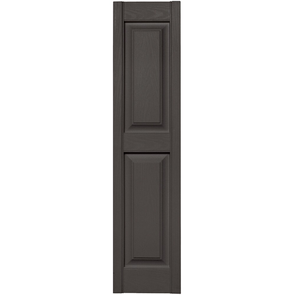 Vantage V4711251018 12-in W x 50.875-in H Charcoal Exterior Shutters