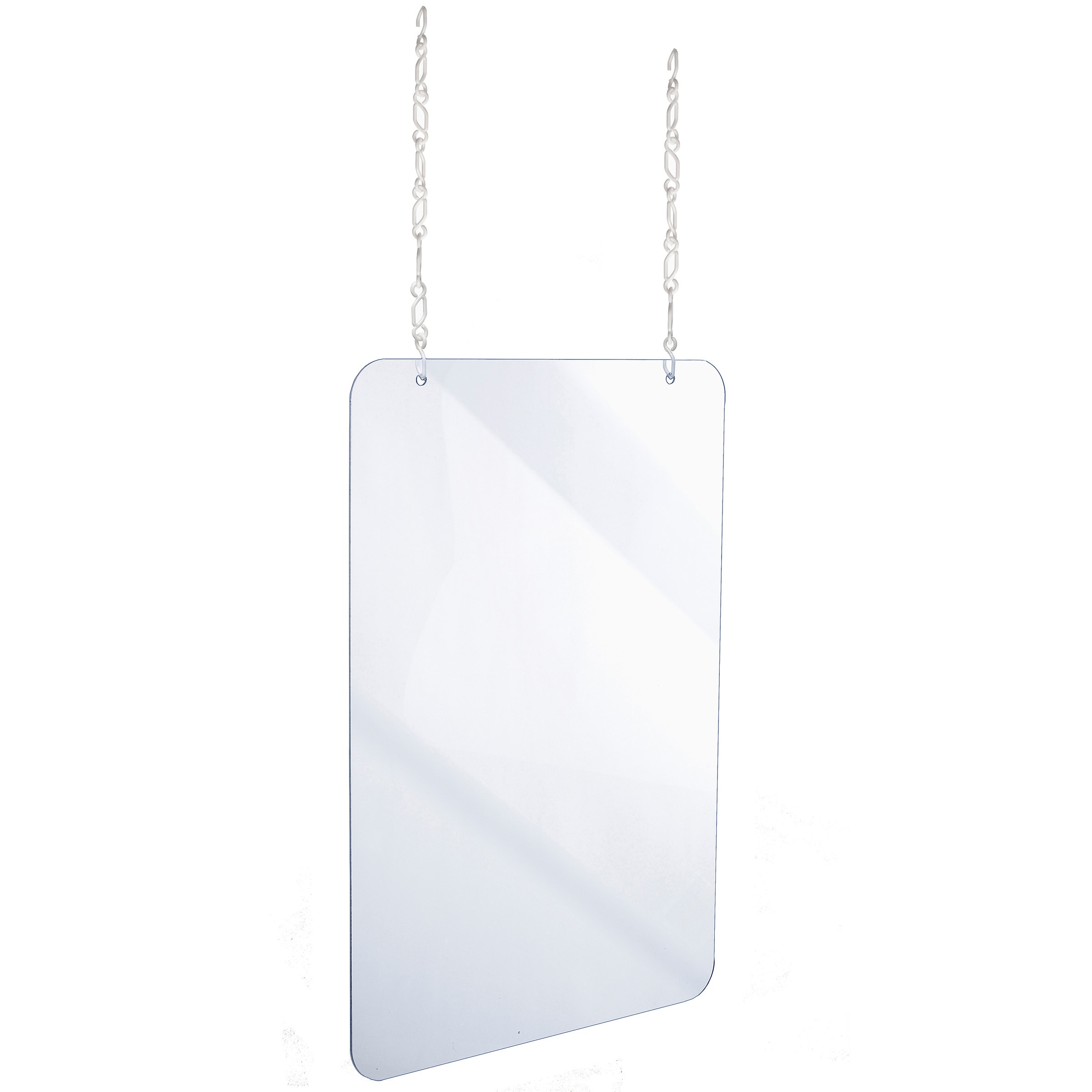 Alpine Industries 410-3040-H 30 In x 40 In x 0.18 In Clear Acrylic Sheet Hanging Protective Sneeze Guard