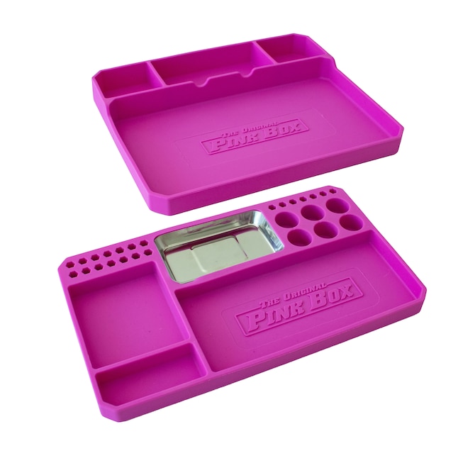 The Original Pink Box Silicone Tool Holder in the Tool Storage Accessories  department at