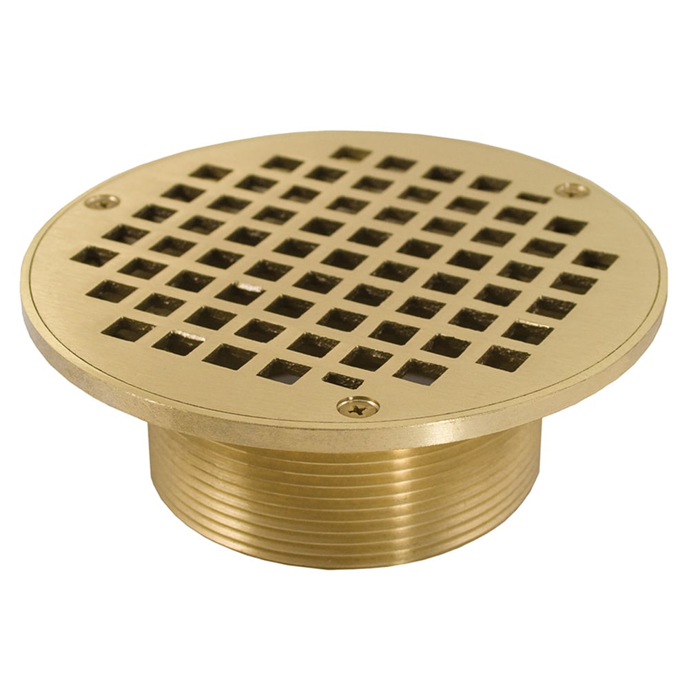 Galleria 4 Round Drain Cover - Brushed Brass