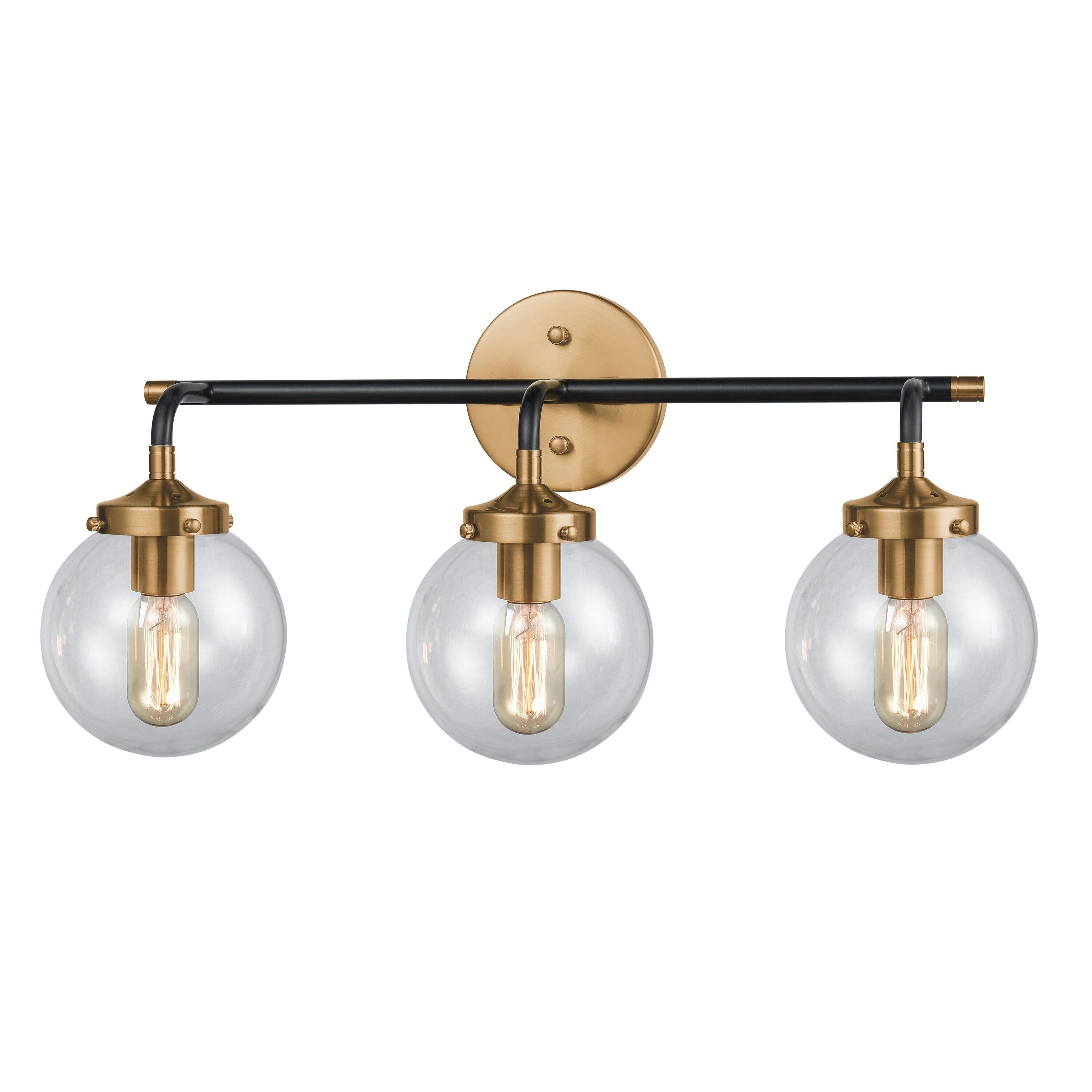 Evergreen 24-in 3-Light Gold Modern/Contemporary Vanity Light | - Westmore by ELK Lighting LW-2023260600920