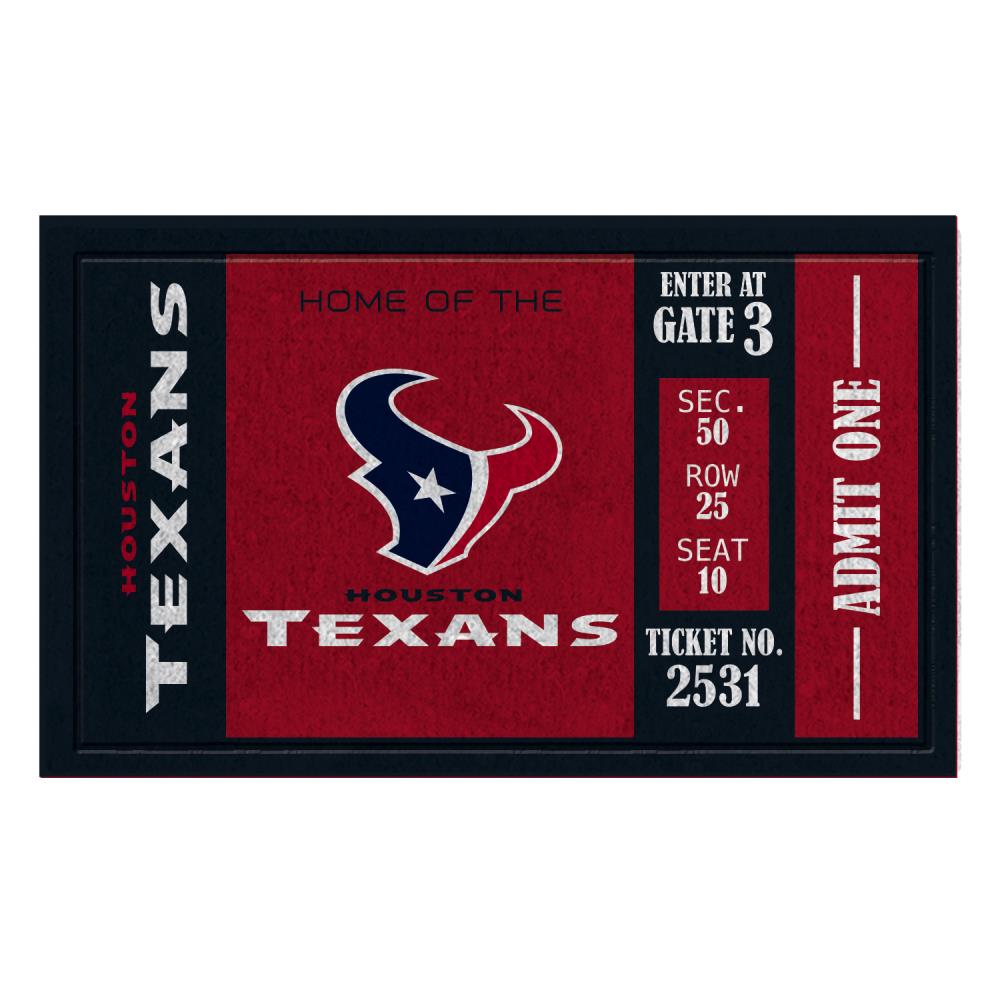 Team Sports America Arizona Cardinals 2-1/2-ft x 1-1/2-ft Interlocking Red  Rectangular Outdoor Decorative Sports Door Mat in the Mats department at