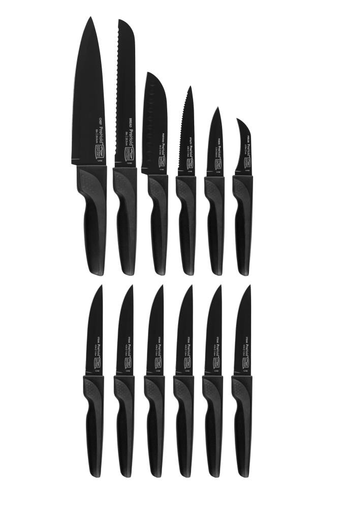 Chicago Cutlery ProHold Coated 14 pc Block Set - Stainless Steel Blades ...