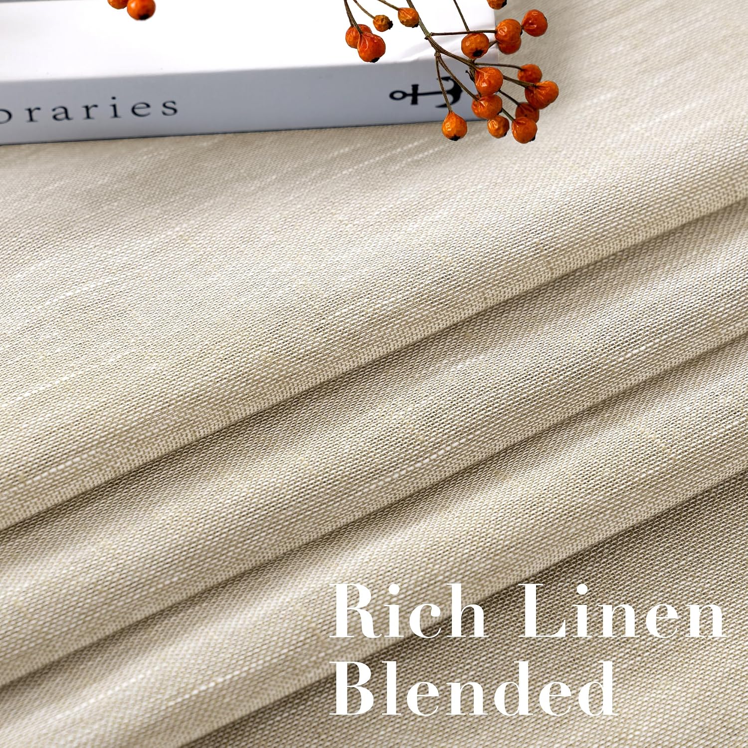 H.Versailtex LINENCS5284LINEN curtains - View #2