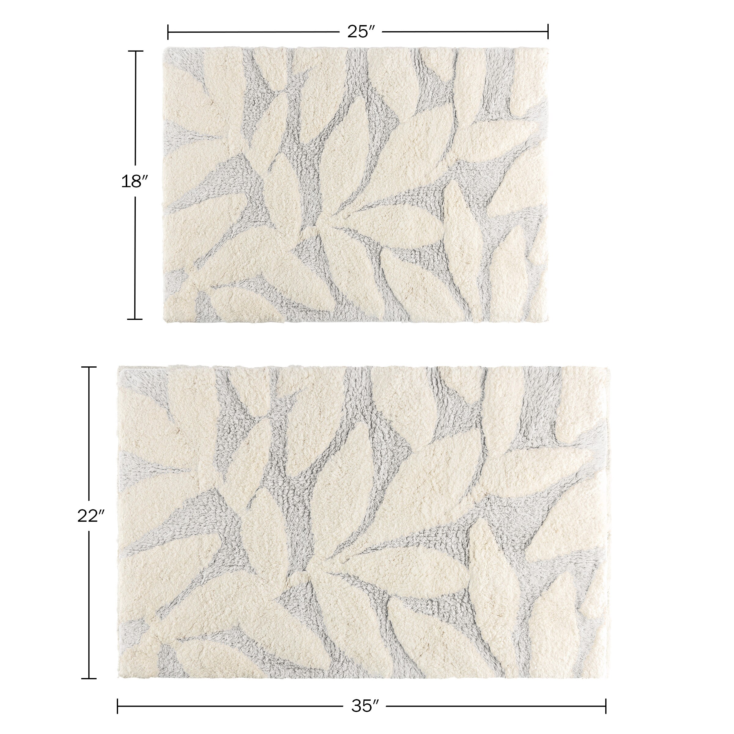 Lavish Home ST-BATH5-BB Bath-Rugs - View #5