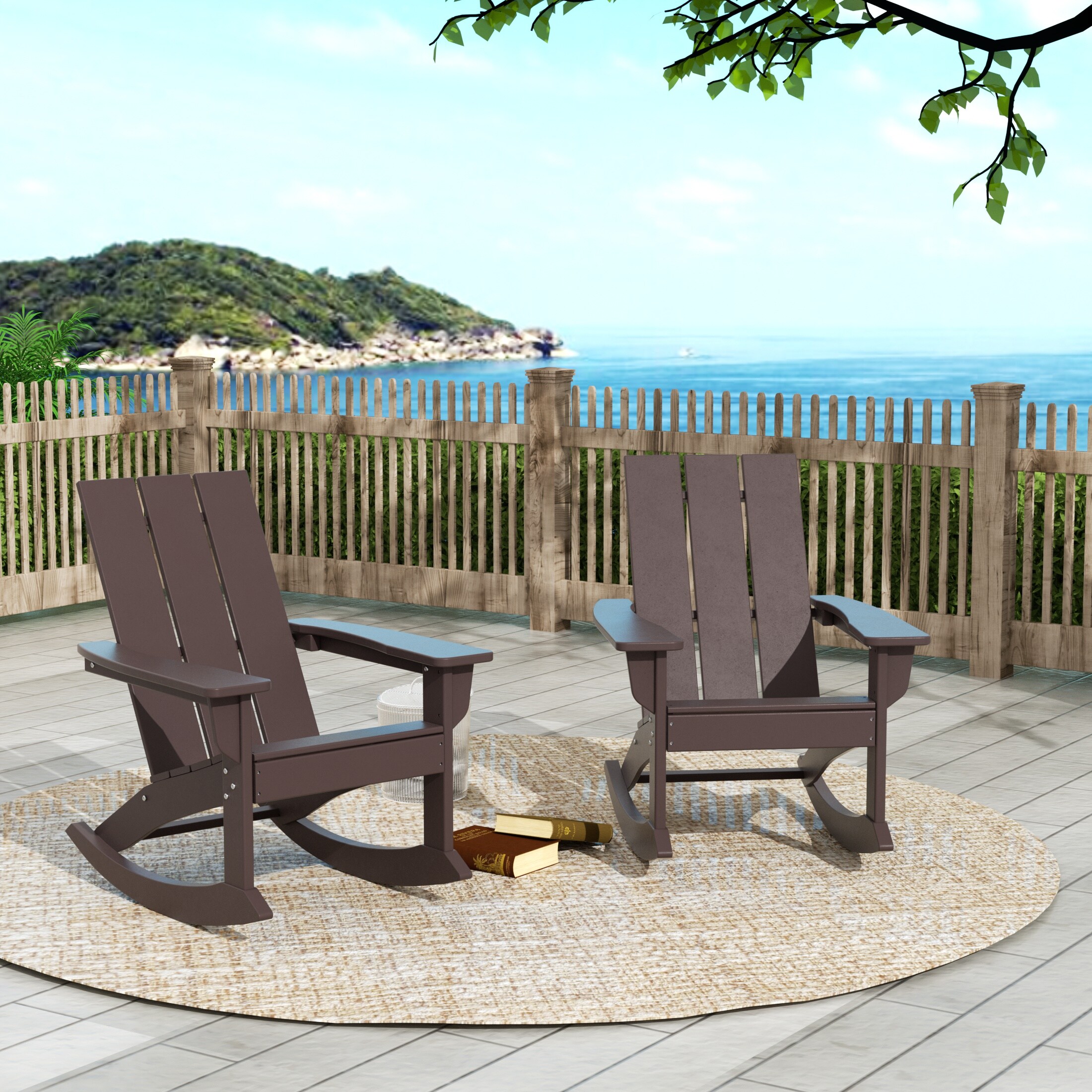 Westin Furniture OP5002-DB-2 Patio-Chairs - View #2