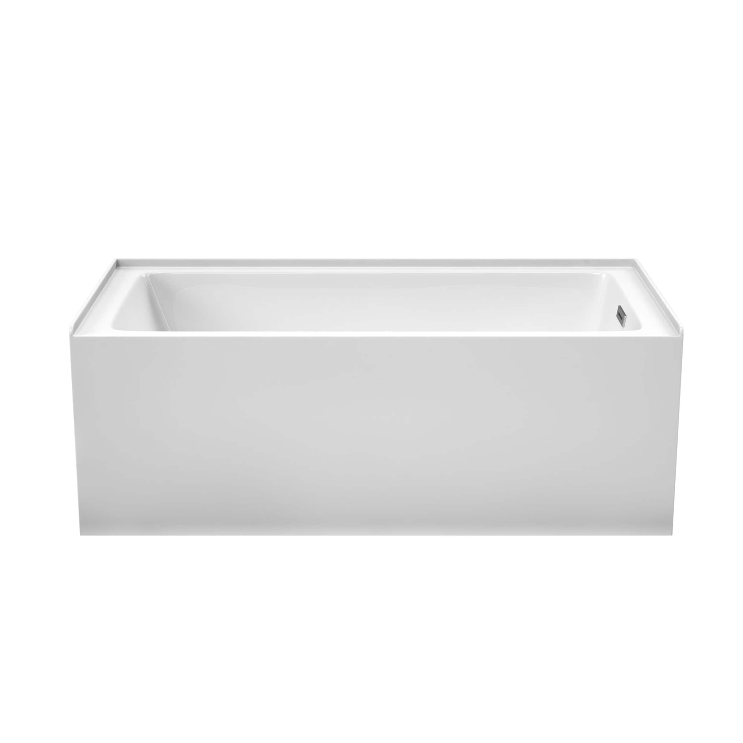 Wyndham Collection Grayley 30-in x 60-in White with Polished Chrome ...