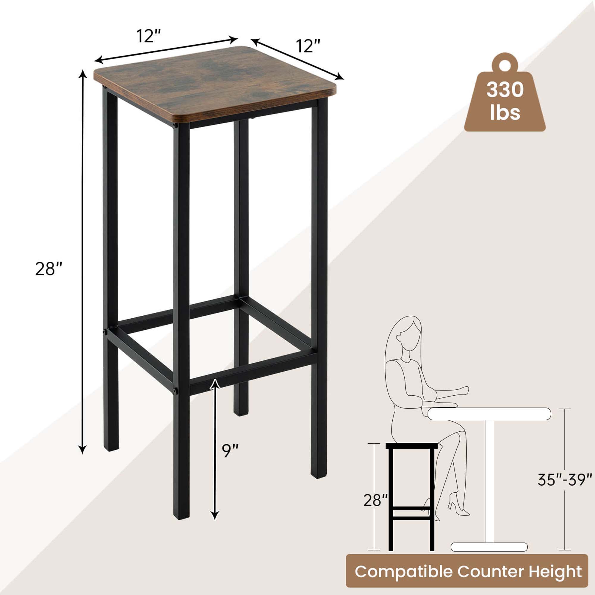Costway HCST03401 stools - View #2