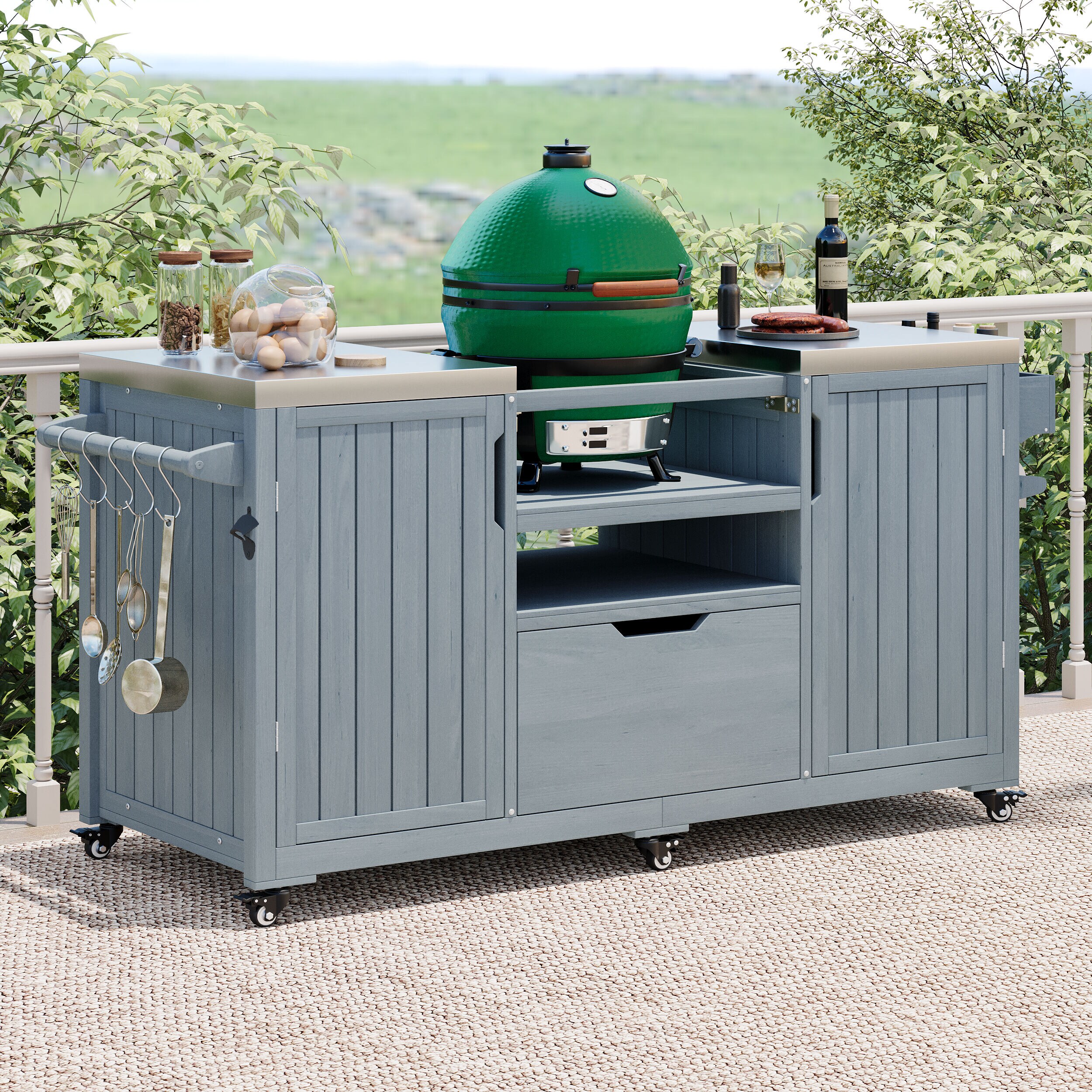 Siavonce XH250629G Grill-Carts-Grill-Stands - View #9