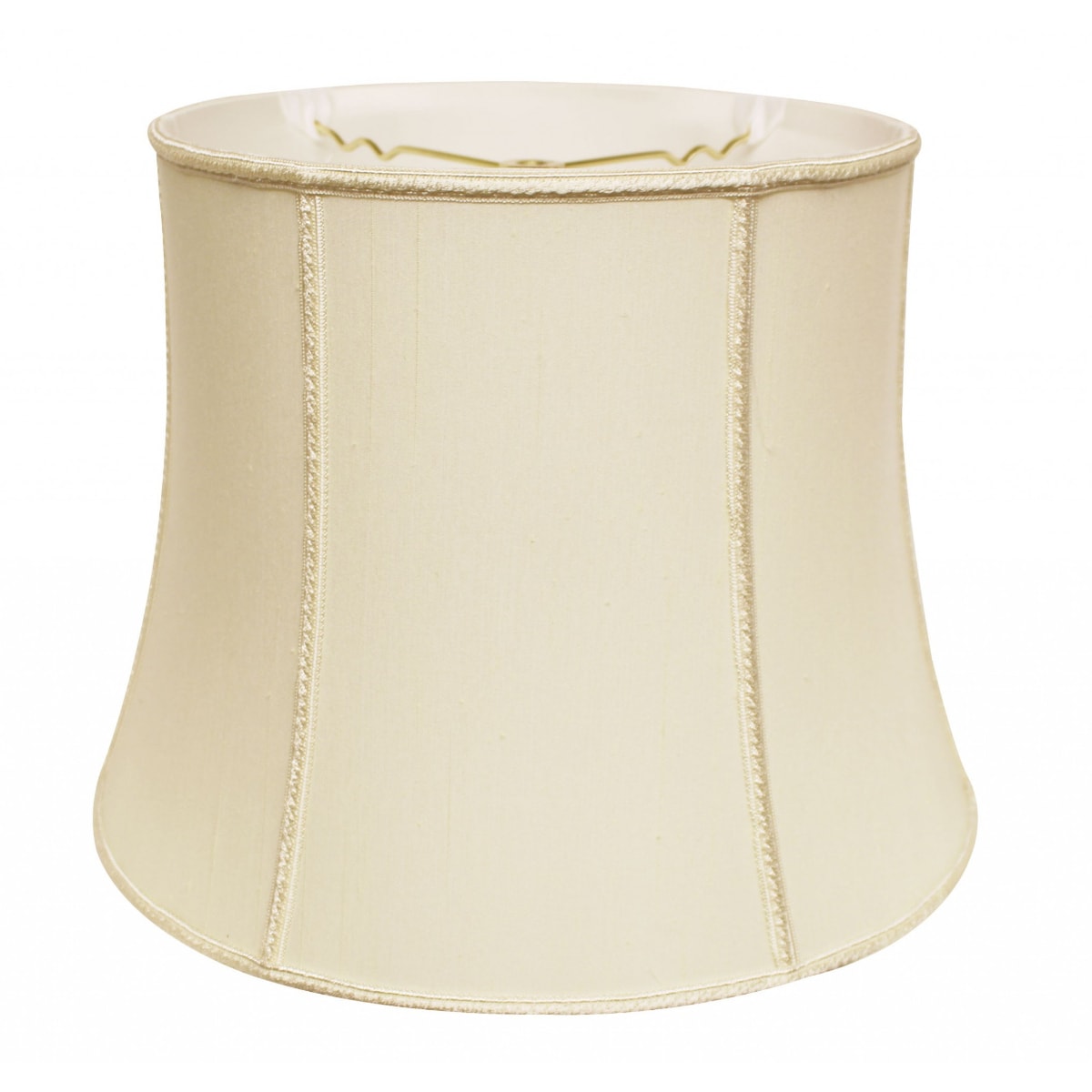 HomeRoots 16 inc Ivory Slanted Girdle Shantung Lampshade in the Lamp ...