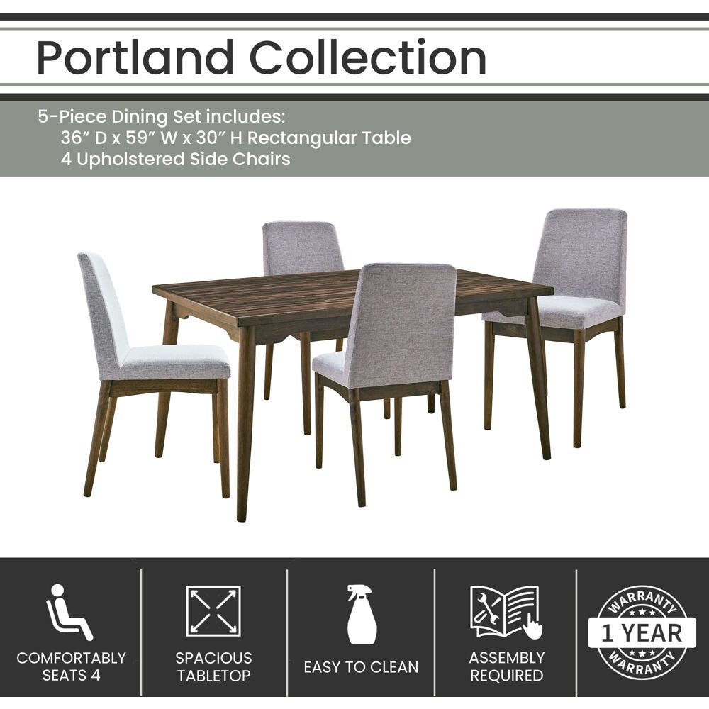 Hanover HDR008-5PC-BR Dining-Sets - View #2