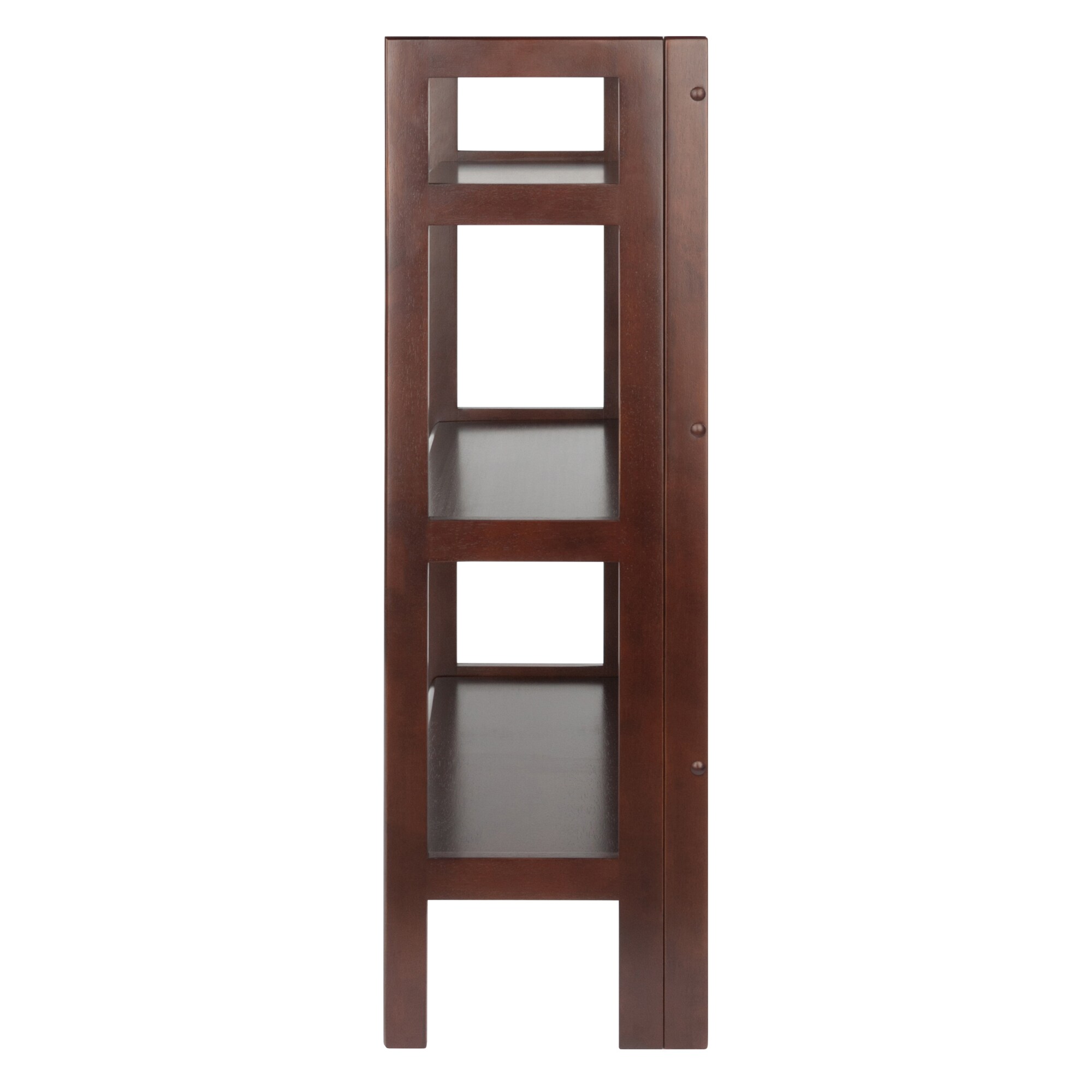 Walnut 3-Tier Stackable Solid Wood Floating Shelf