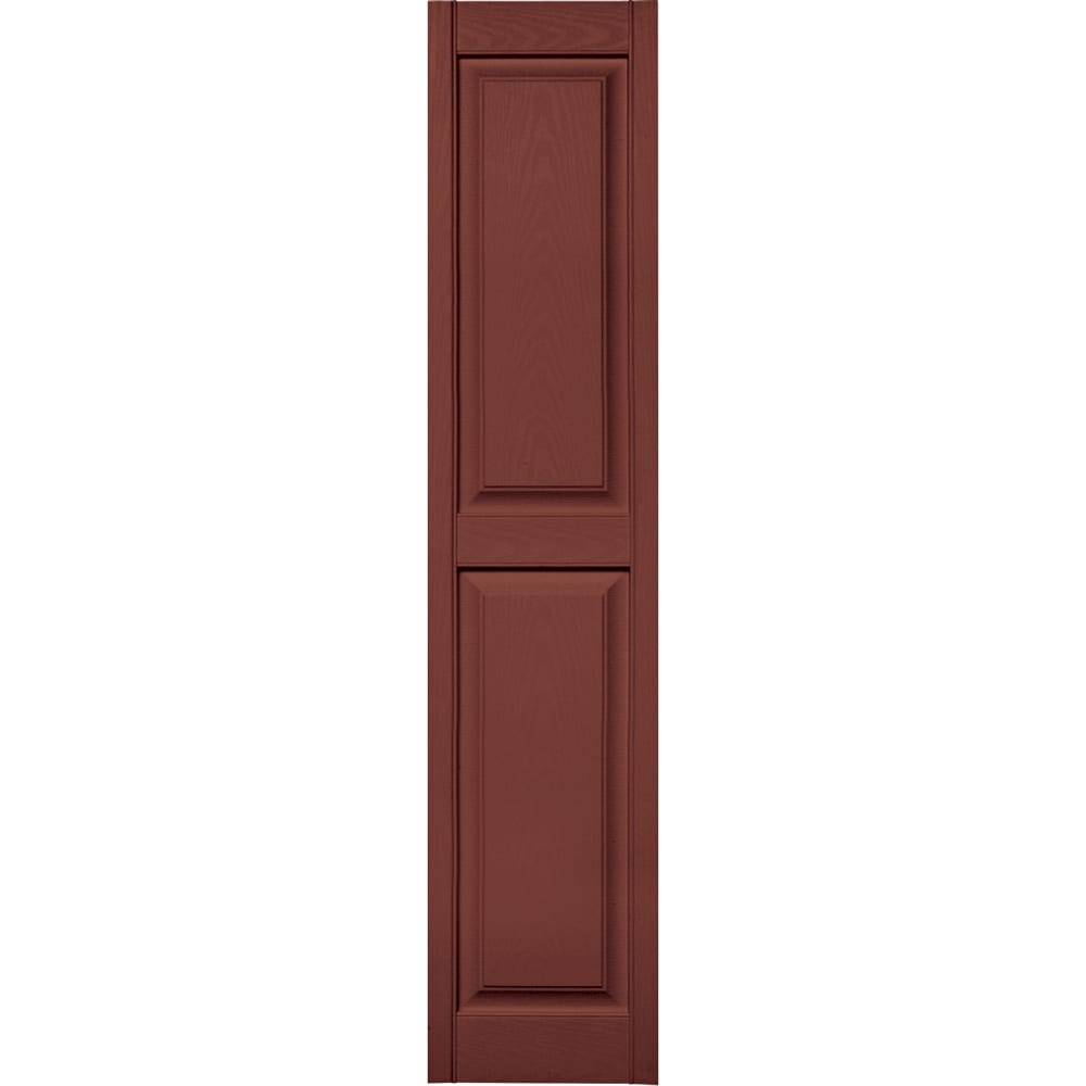 Vantage V4711471027 14.875-in W x 70.875-in H Cambridge Red Raised panel Exterior Shutters ( 1 -Pack )