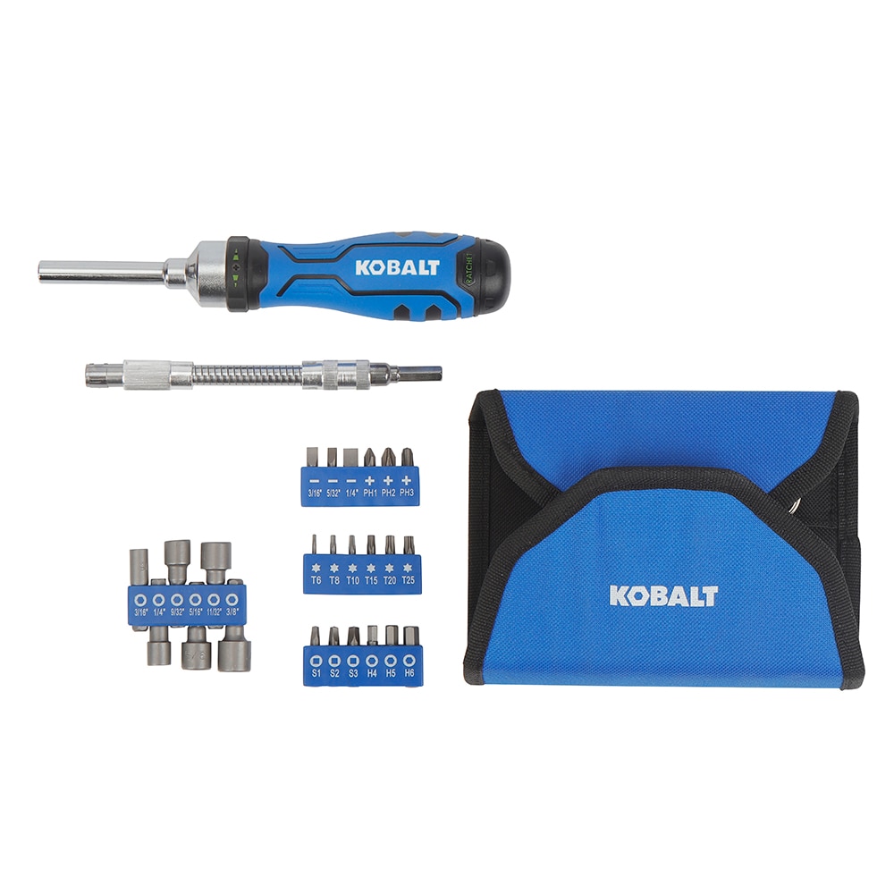 Kobalt 69222 27 -Piece 3-in Ratcheting Multi-Bit Screwdriver Set