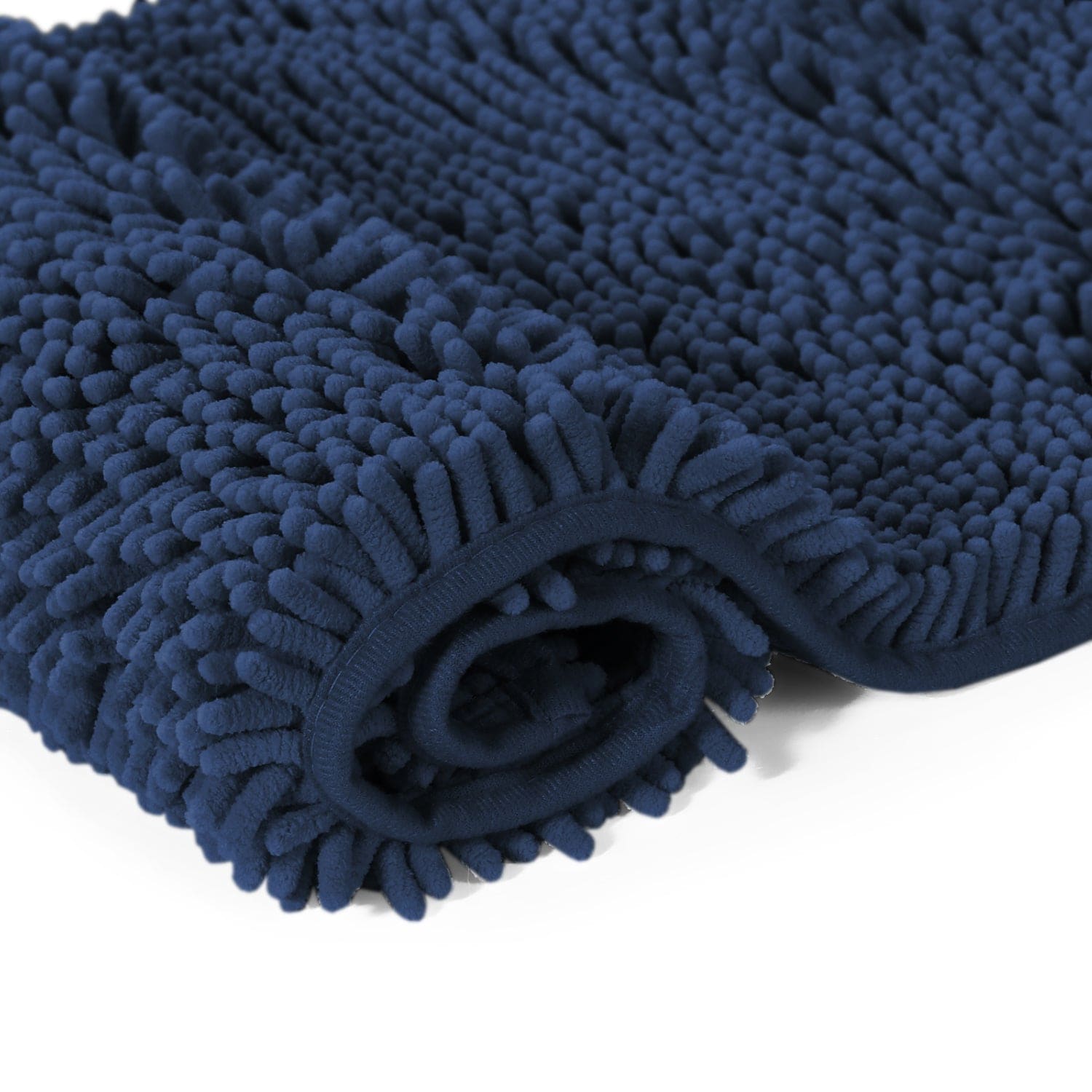 H.Versailtex  Microfiber Chenille Bath Rug ExtraThick NonSlip Bath Mat Aqua Haze Single Piece 20 x 32 in