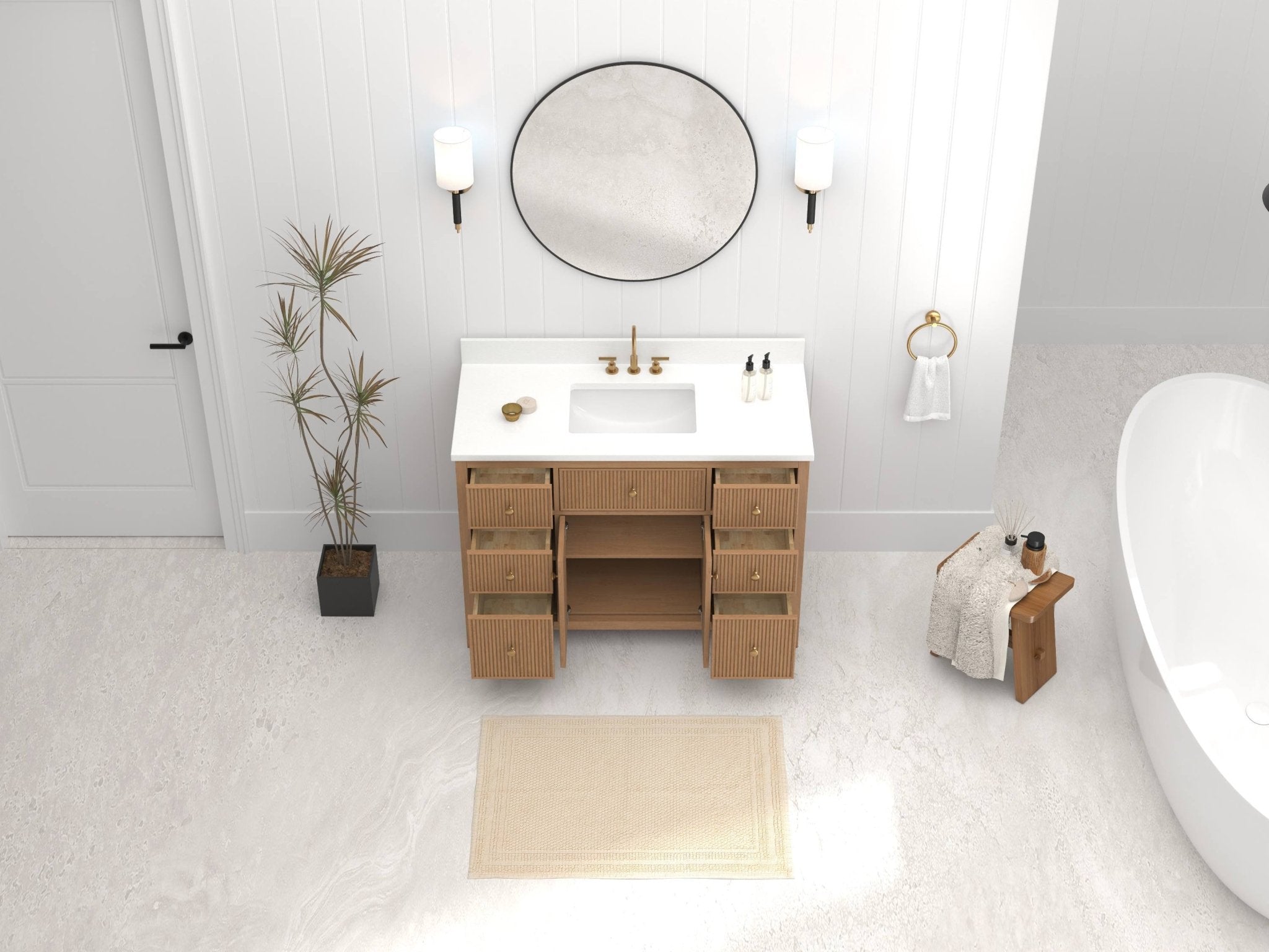 Benton Collection GD-5048WD-48 Bath-Vanity-Combo - View #6