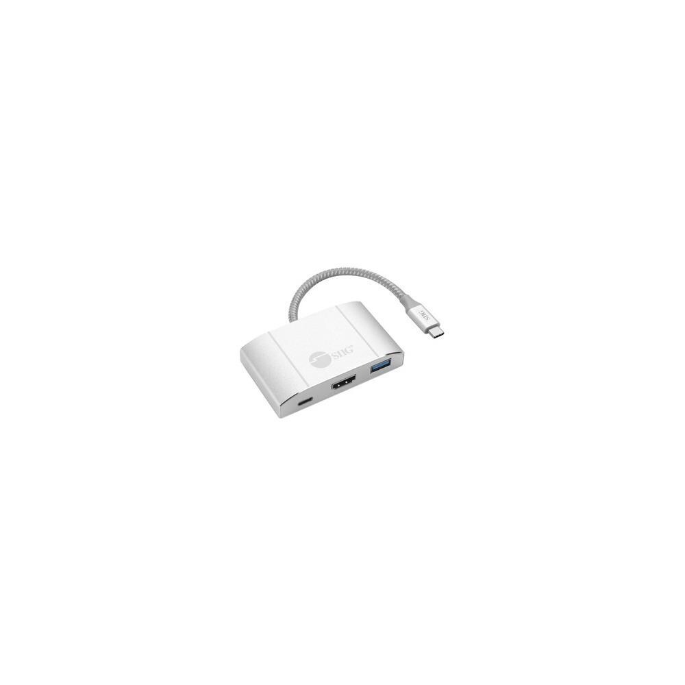 SIIG ISTR393789 Siig JU-H30612-S2 USB 3.1 Type-C Hub with HDMI and PD 4K Ready Charging Adapter