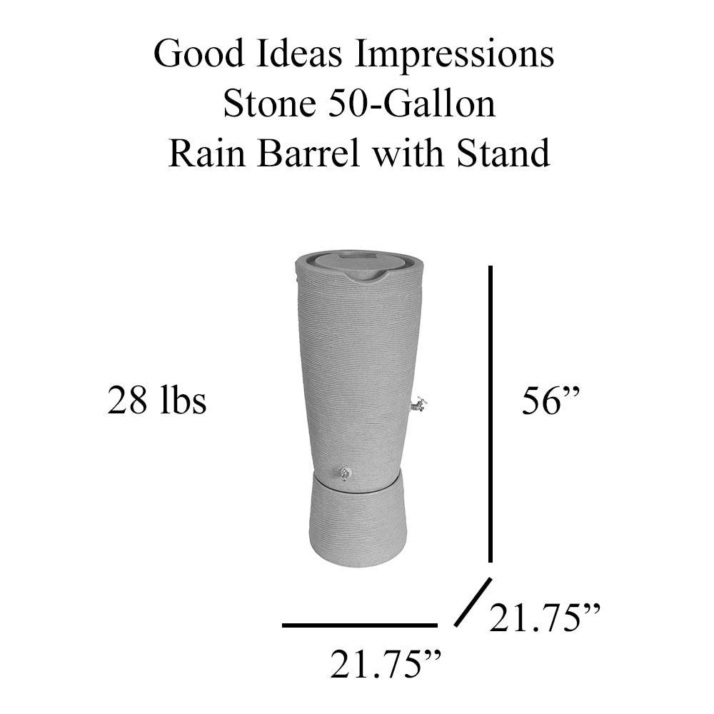 Good Ideas IM-STO50-2P-BLK Rain-Barrels - View #11