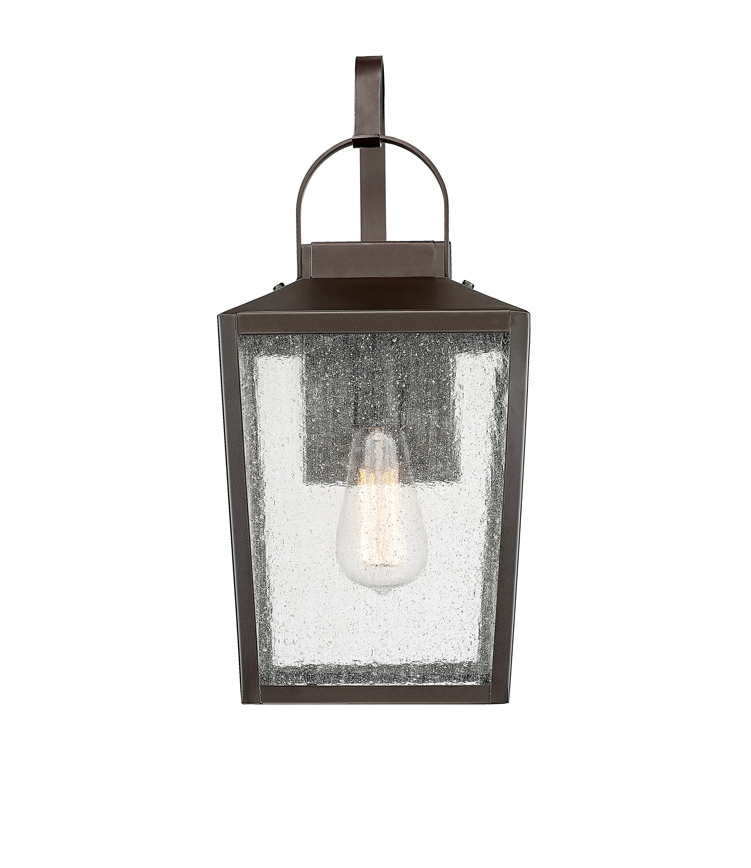 Millennium Lighting 42652-PBZ Devens 1 -Light 17.875-in H Matte Bronze Hardwired Outdoor Wall Light