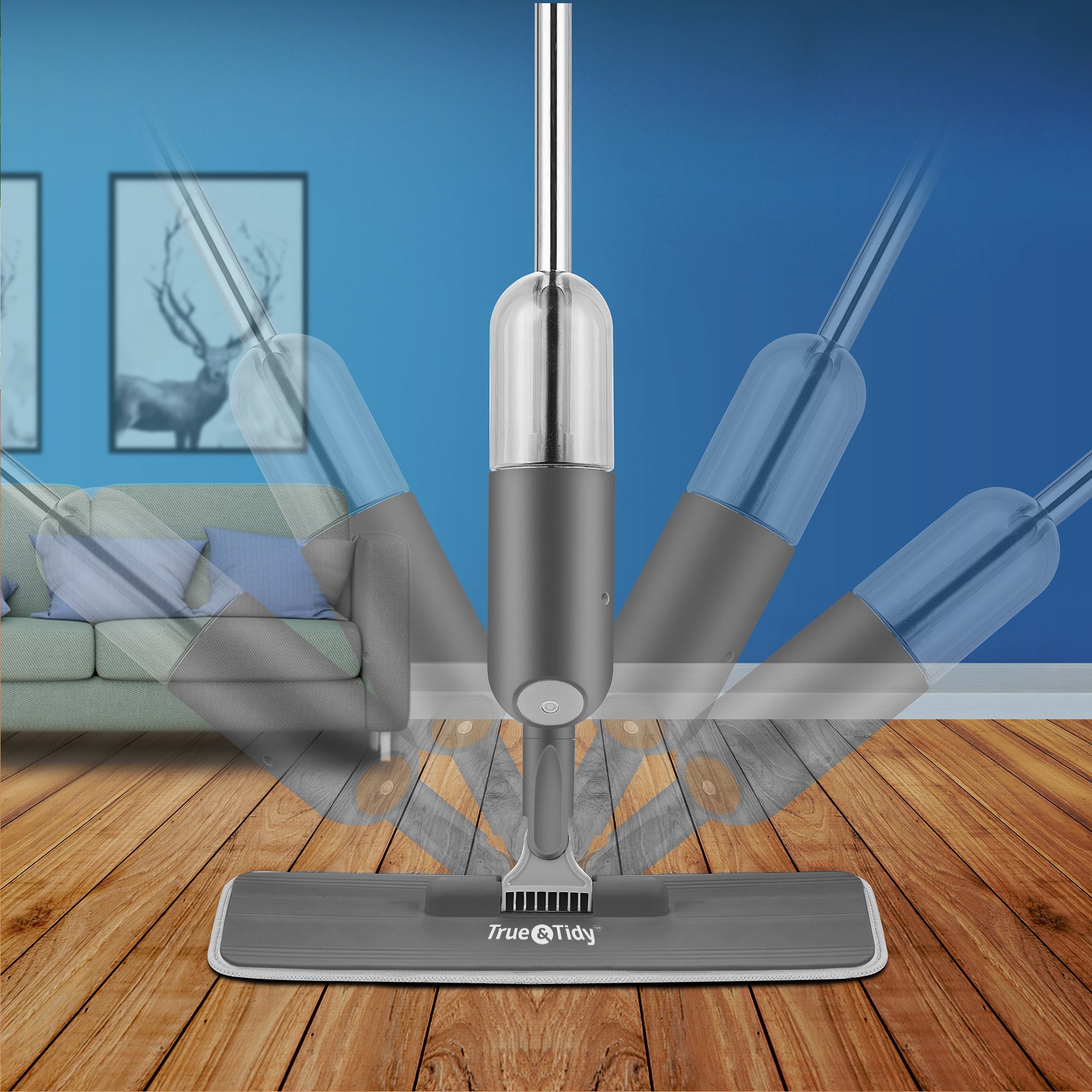 True & Tidy SPRAY-250-GRAY Spray-Mops - View #6