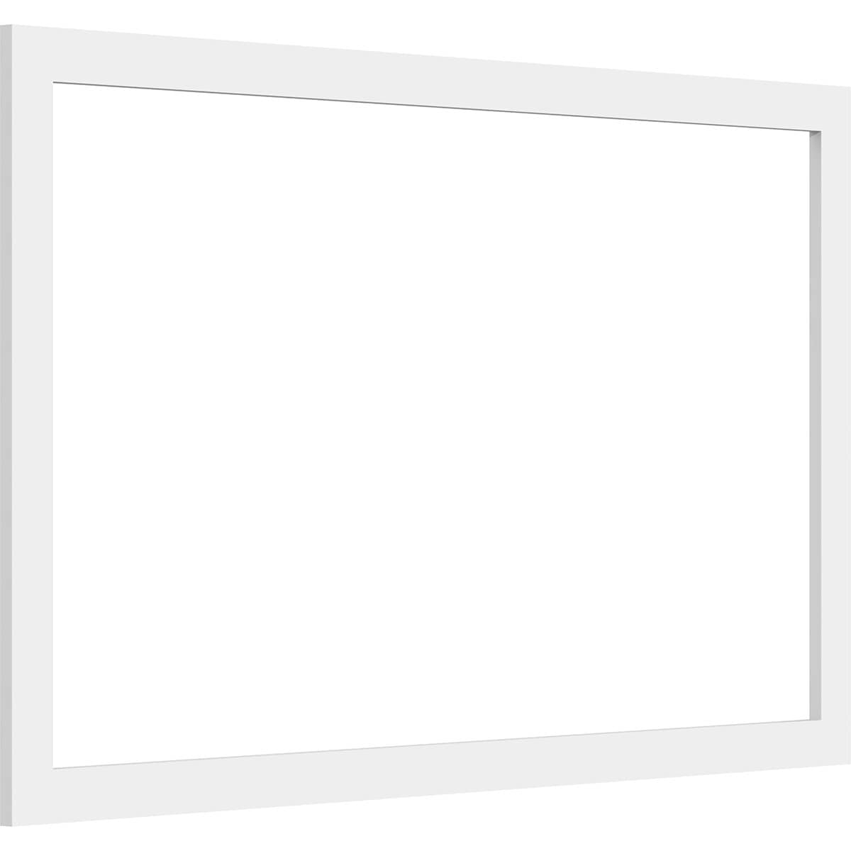 Ekena Millwork WALP36X22X037PRE 36-in x 22-in Smooth Paintable/Stainable White PVC Fretwork Wall Panel (