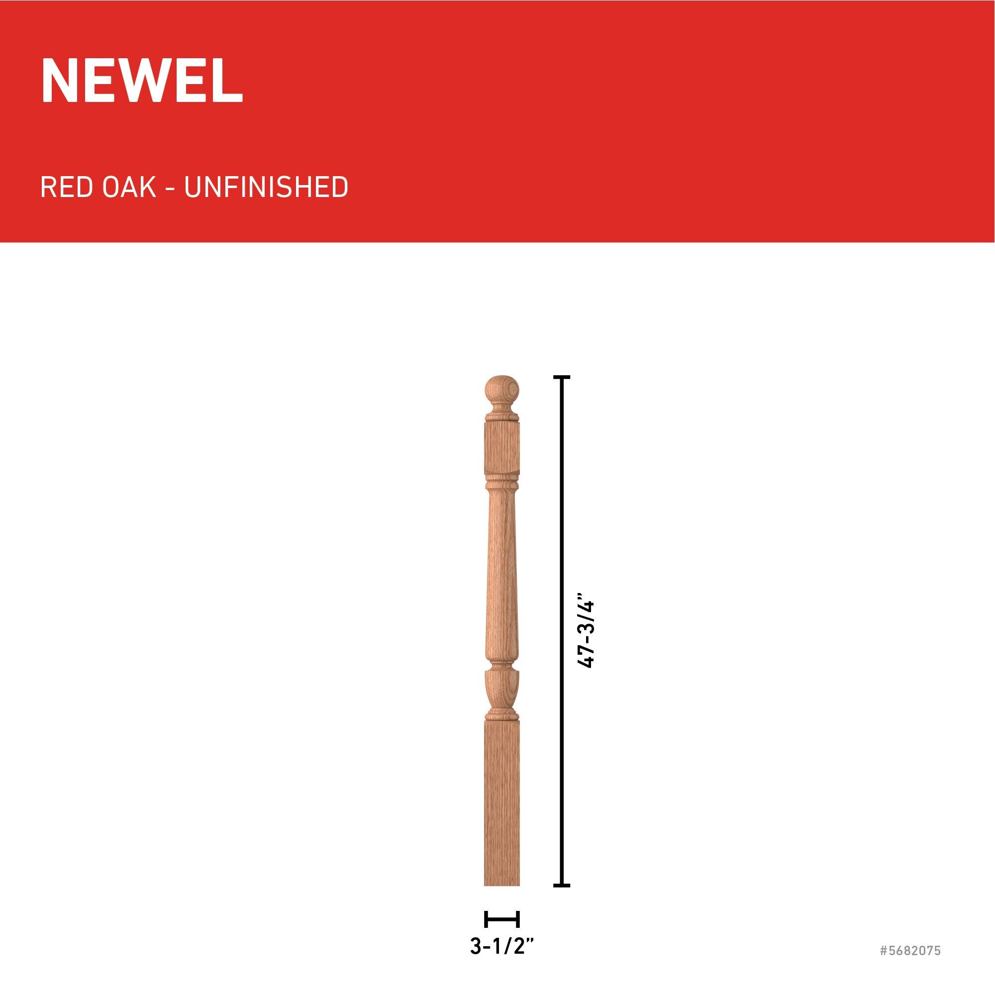 L.J. Smith Stair Systems LJP-3040BT-O Interior-Stairpart-Newel-Posts - View #3