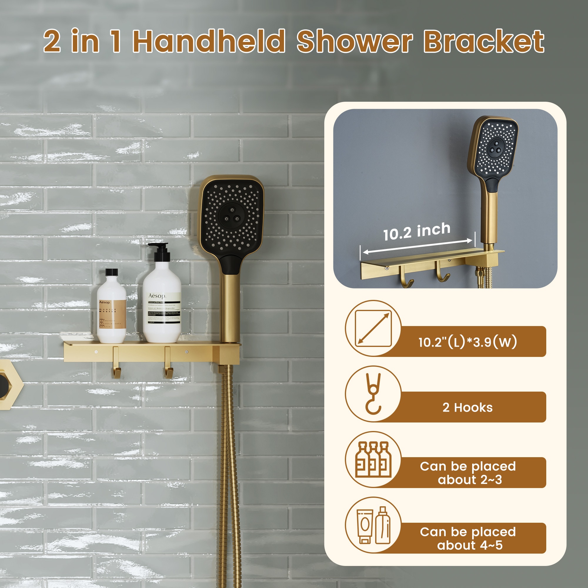 CASAINC KCHS0022-LEDBG Showerhead-Bar-Panels - View #9
