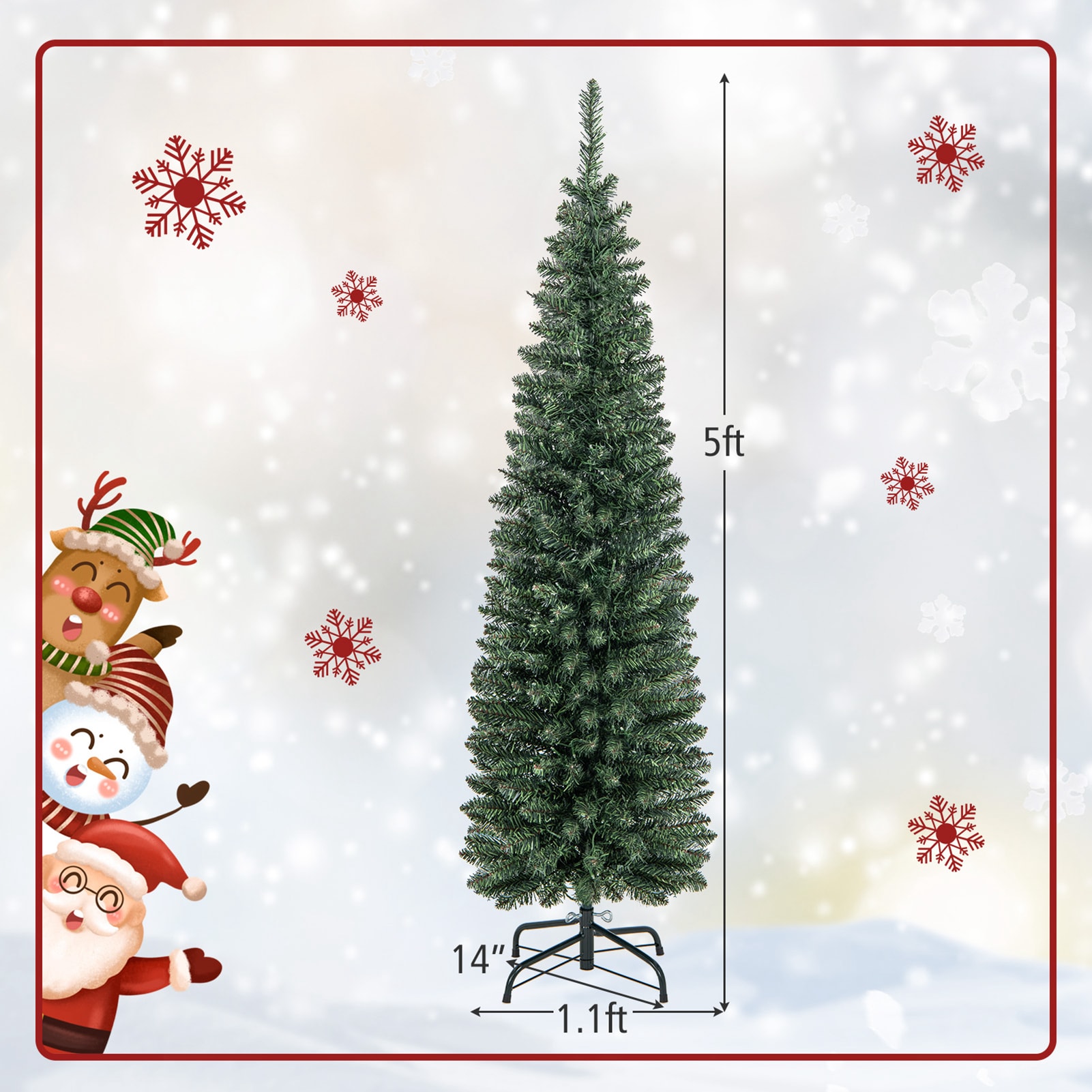 WELLFOR CM-HWY-22799 Artificial-Christmas-Trees - View #5