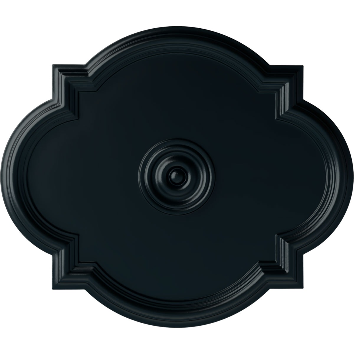 Ekena Millwork CM24WANSF Waltz 20.5-in W x 24-in L Painted Night Shade Polyurethane Whole Ceiling Medallion