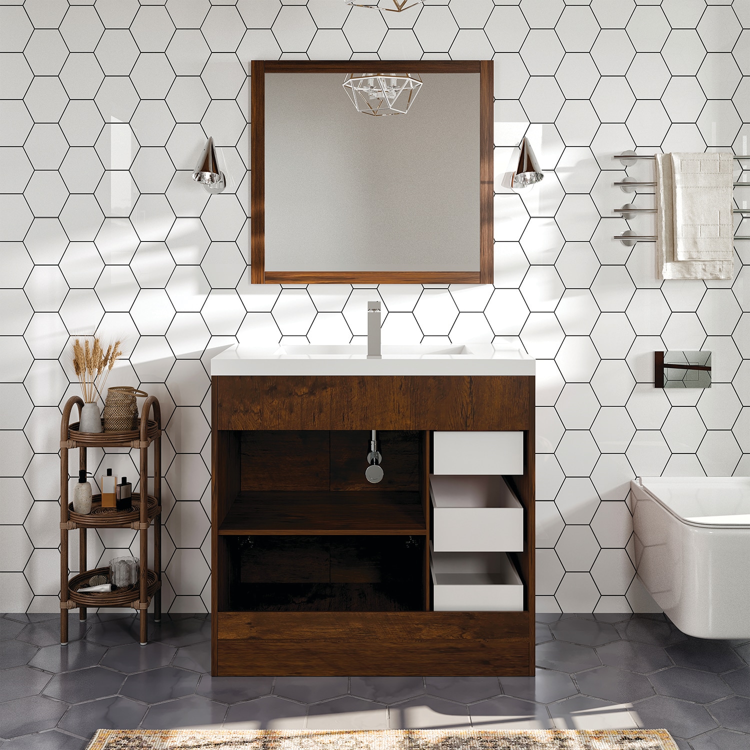 Eviva EVVN900-8-36RSWD Bath-Vanity-Combo - View #6