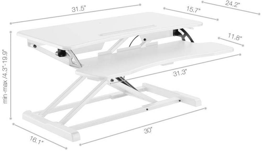 TechOrbits OF-S06-1-W desks - View #2