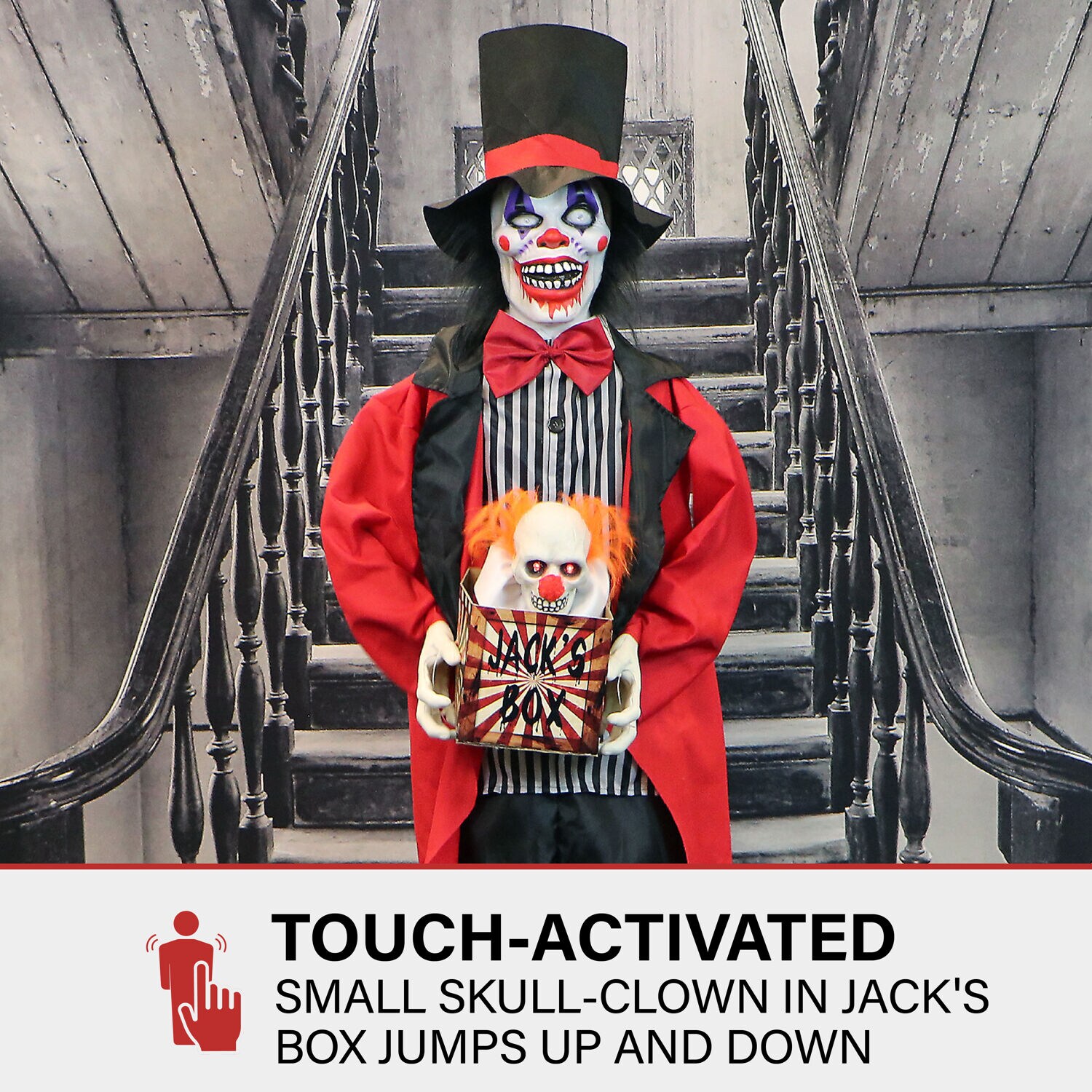 Haunted Hill Farm HHCLOWN-30FLSA Halloween-Animatronics - View #3