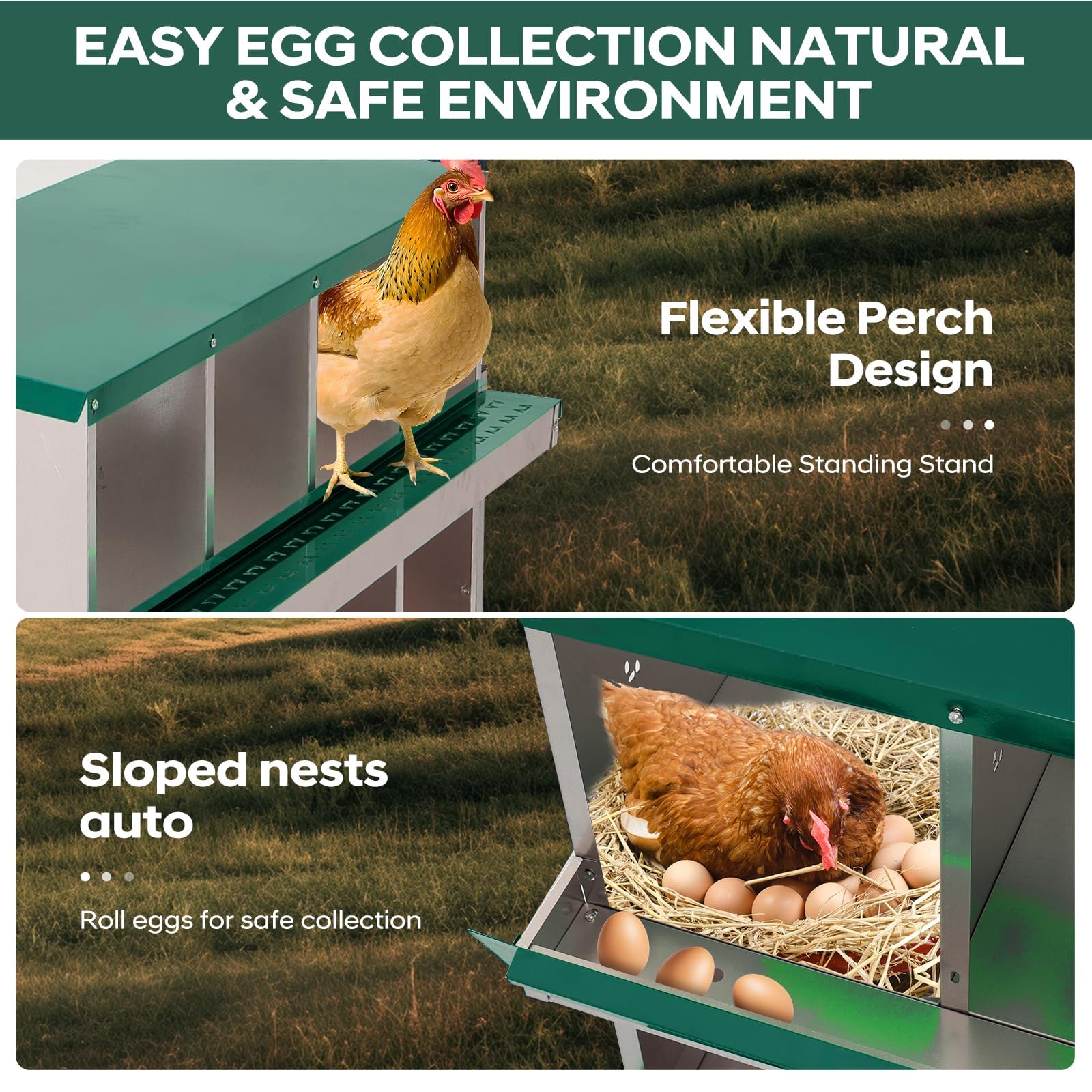 Garvee 09GXFCHBNL-415 Chicken-Coops-Rabbit-Hutches - View #4