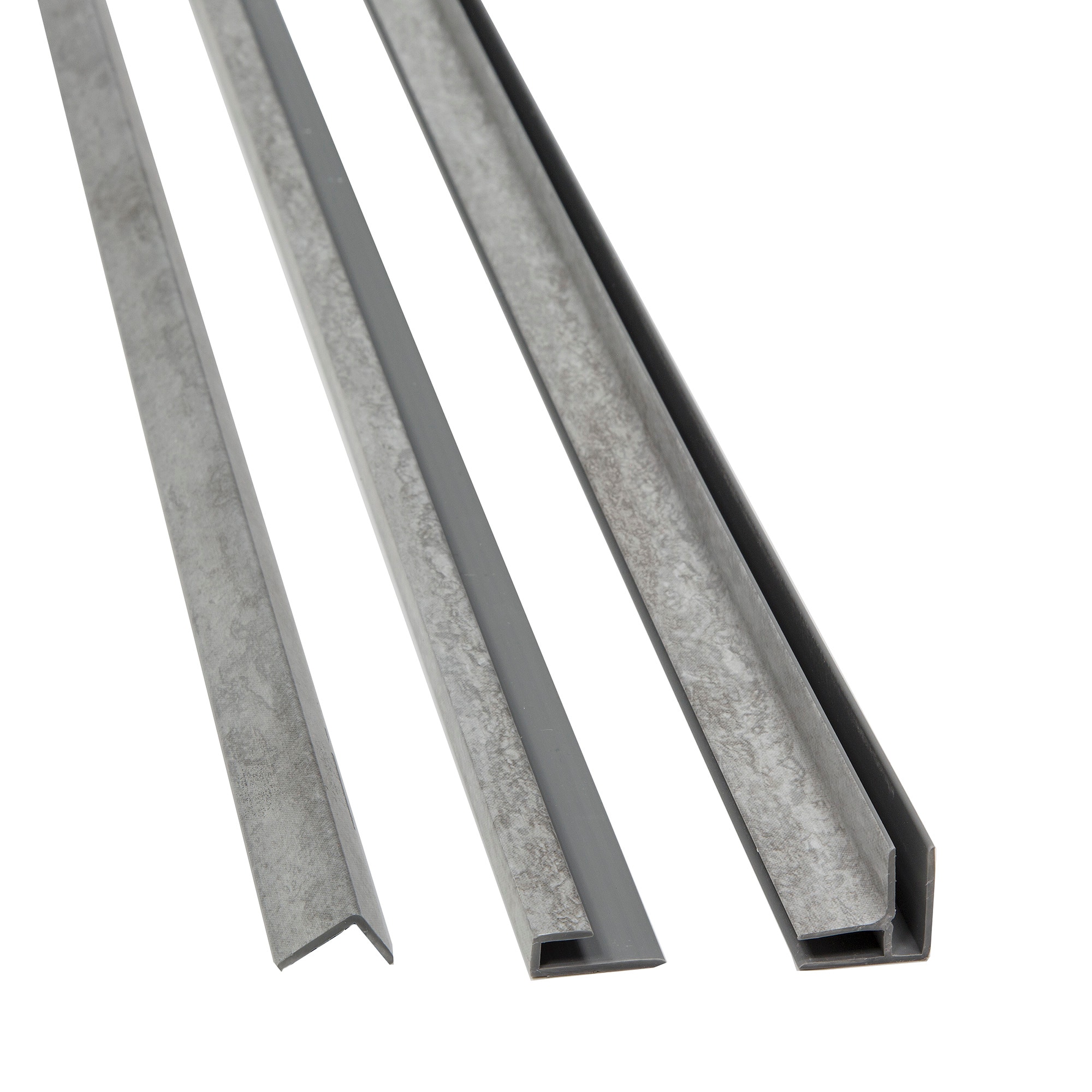PALISADE 17314 0.9375-in W x 94-in L Silver Lake PVC Edge trim kit Tile Edge Trim