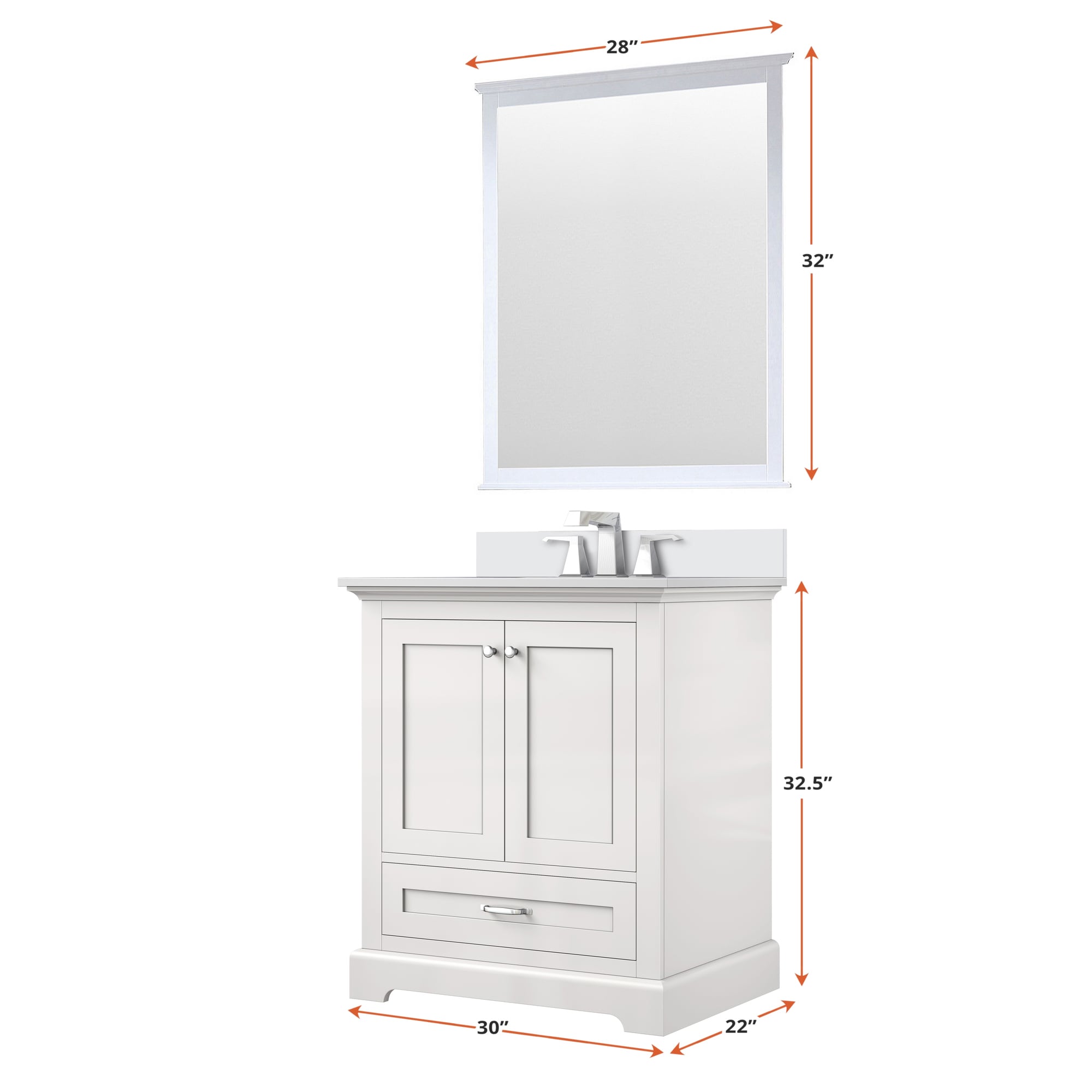 Lexora LVD30SA300 Bath-Vanity-Combo - View #5