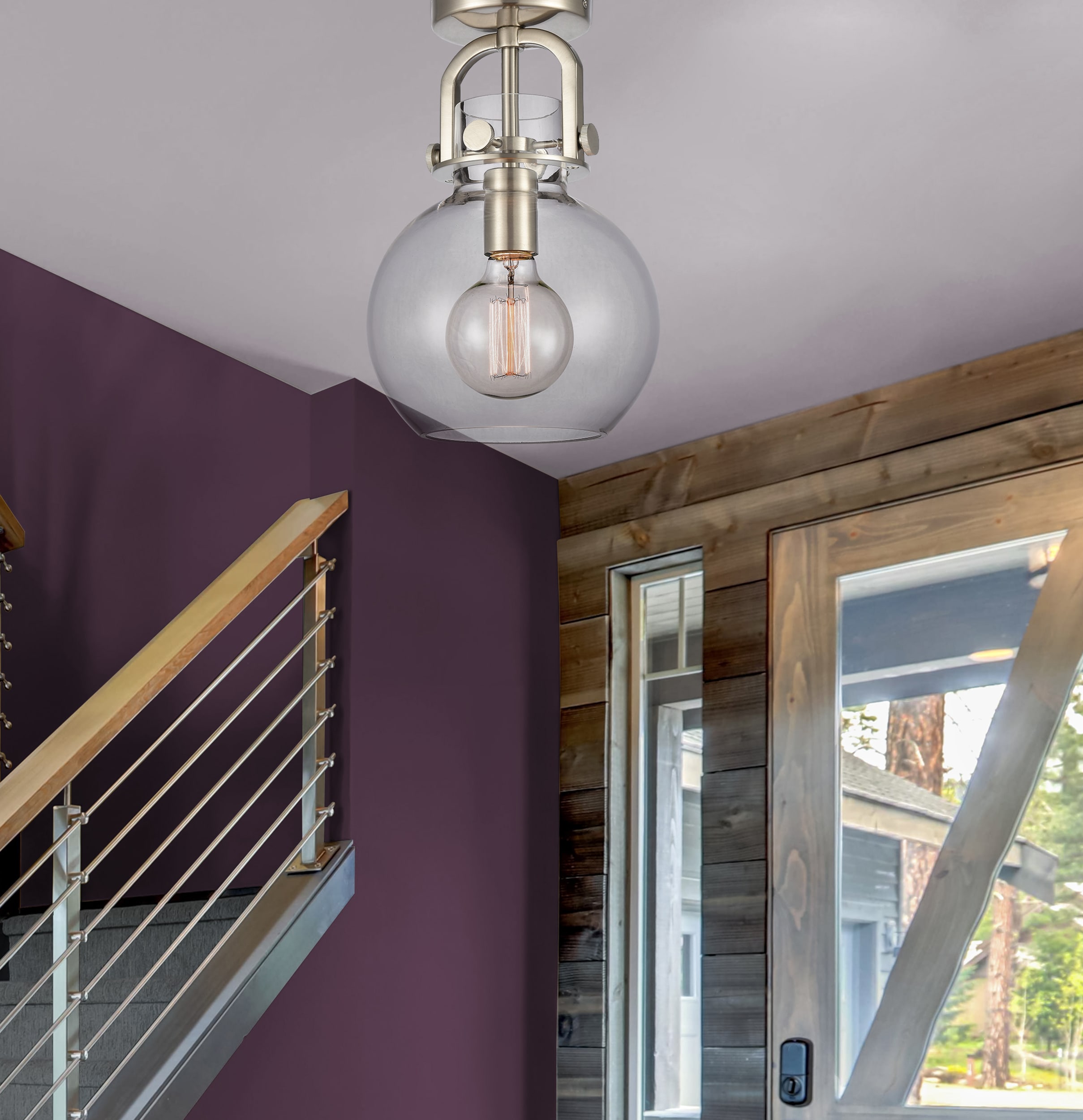 Innovations Lighting 410-1F-SN-8CL flushmounts - View #3