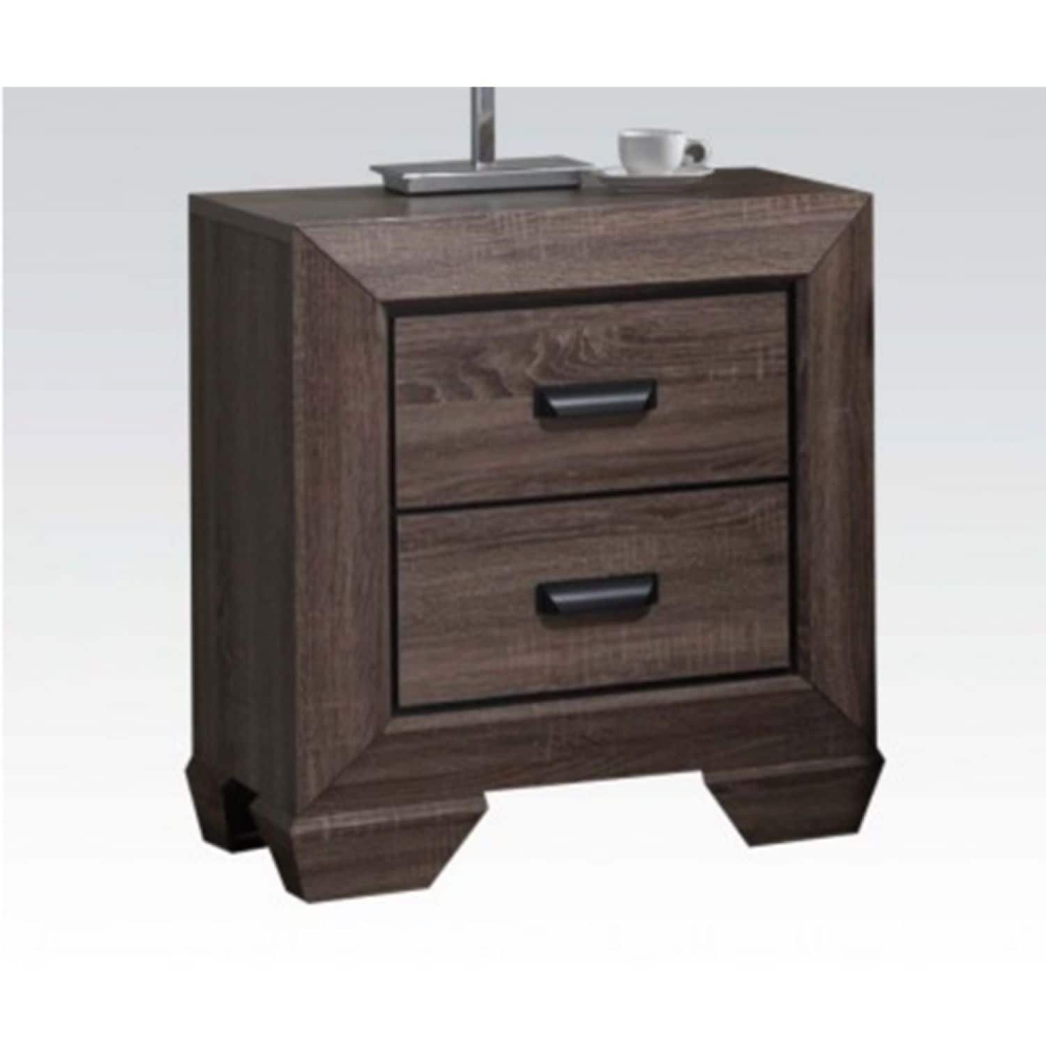 JASMODER 26023 Gray Nightstand