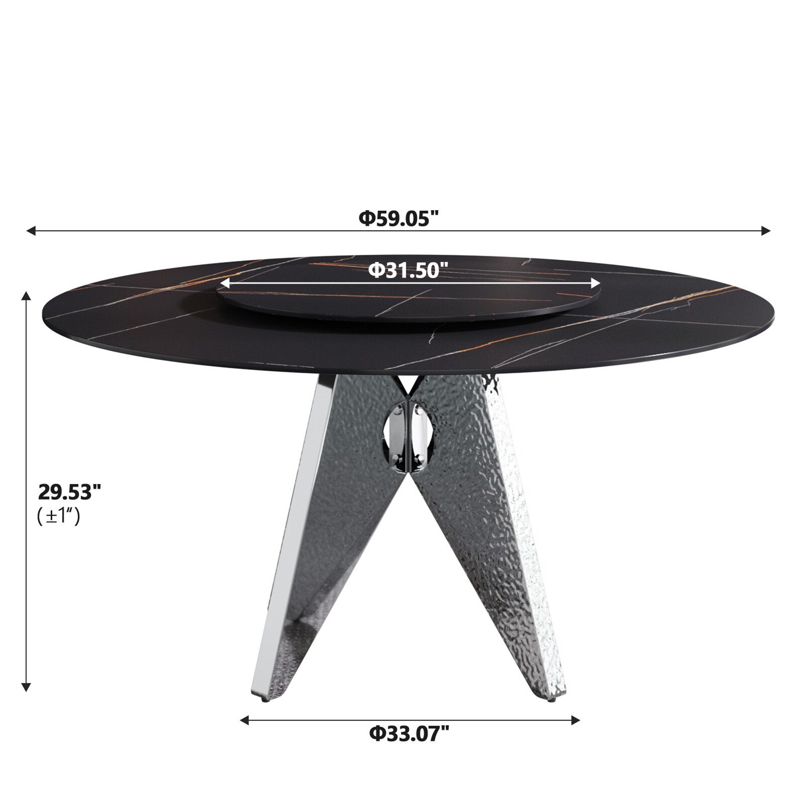 BuotiqHom DH-AT-150B80B-8S Dining-Tables - View #3